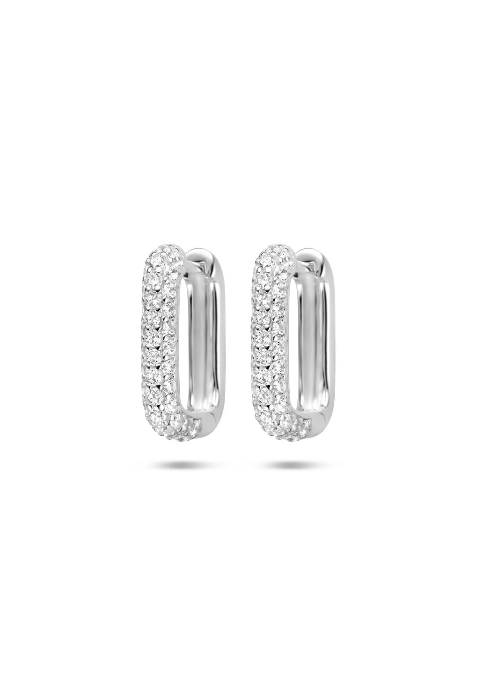 Cataleya jewels Cataleya Jewels Klapoorringen Zirkonia Zilver