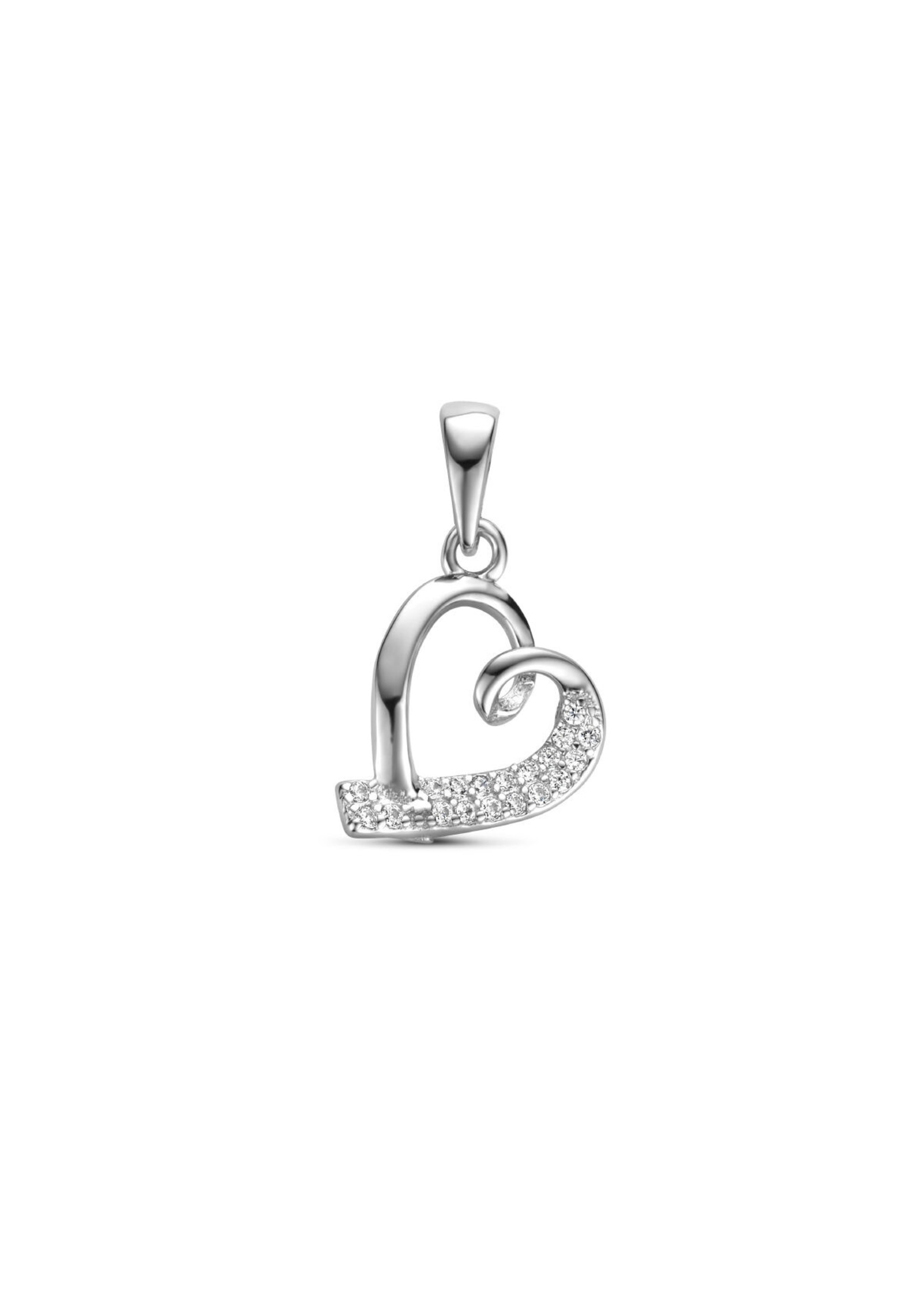 Cataleya jewels Cataleya Jewels Hanger Hart Zirkonia Zilver