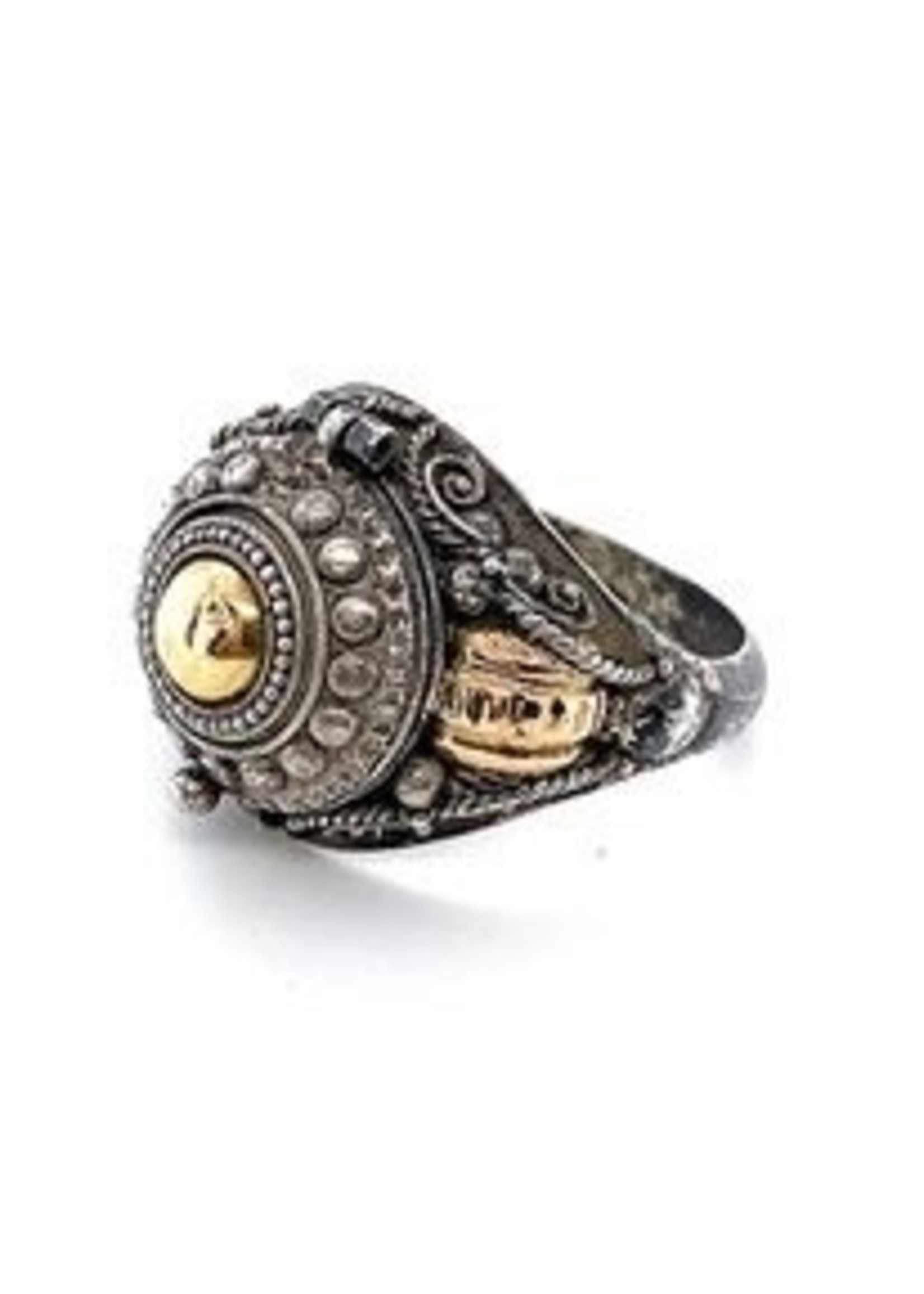 Vintage & Occasion Occasion zilver gouden ring