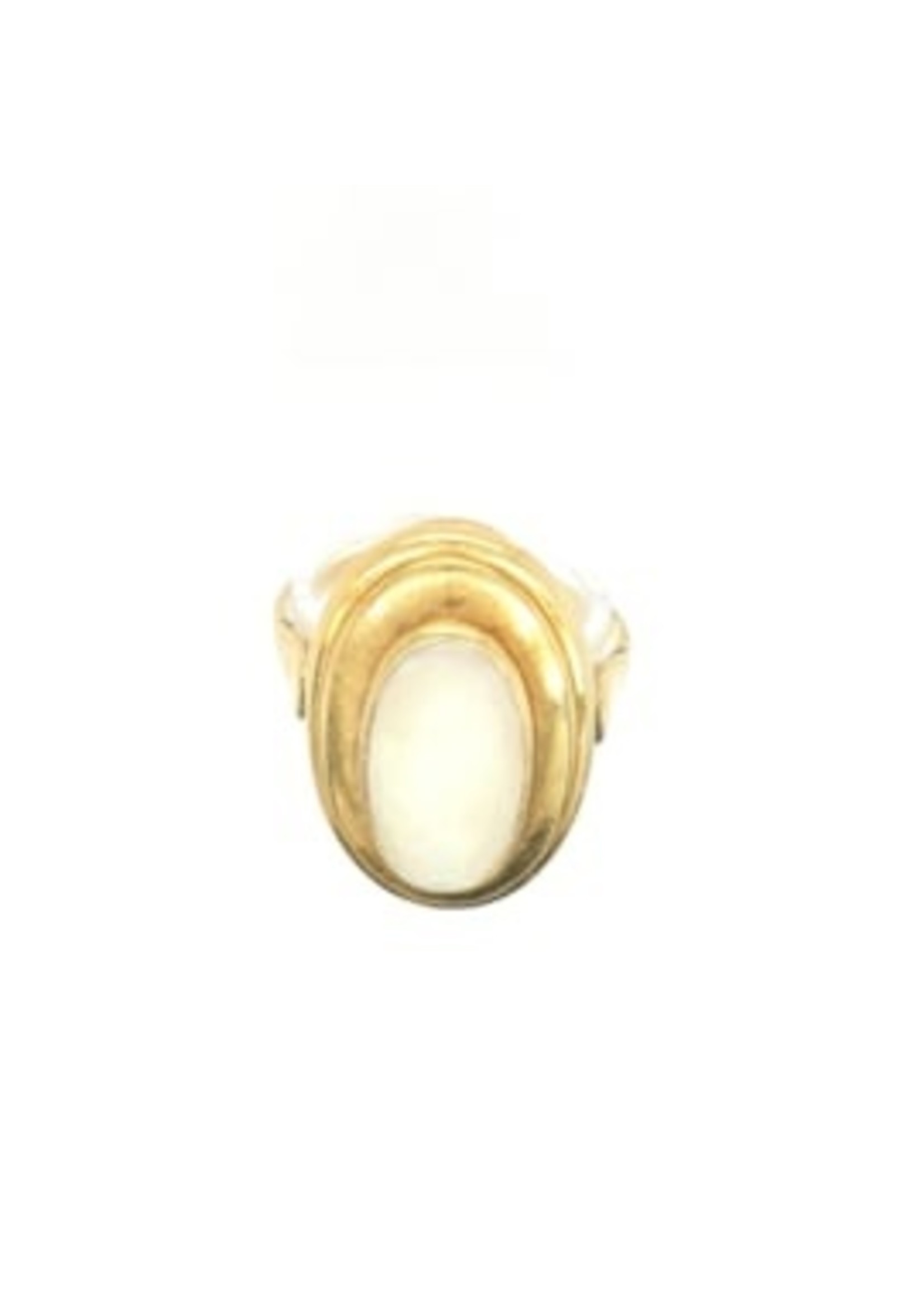 Vintage & Occasion Occasion gouden ring met witte opaal