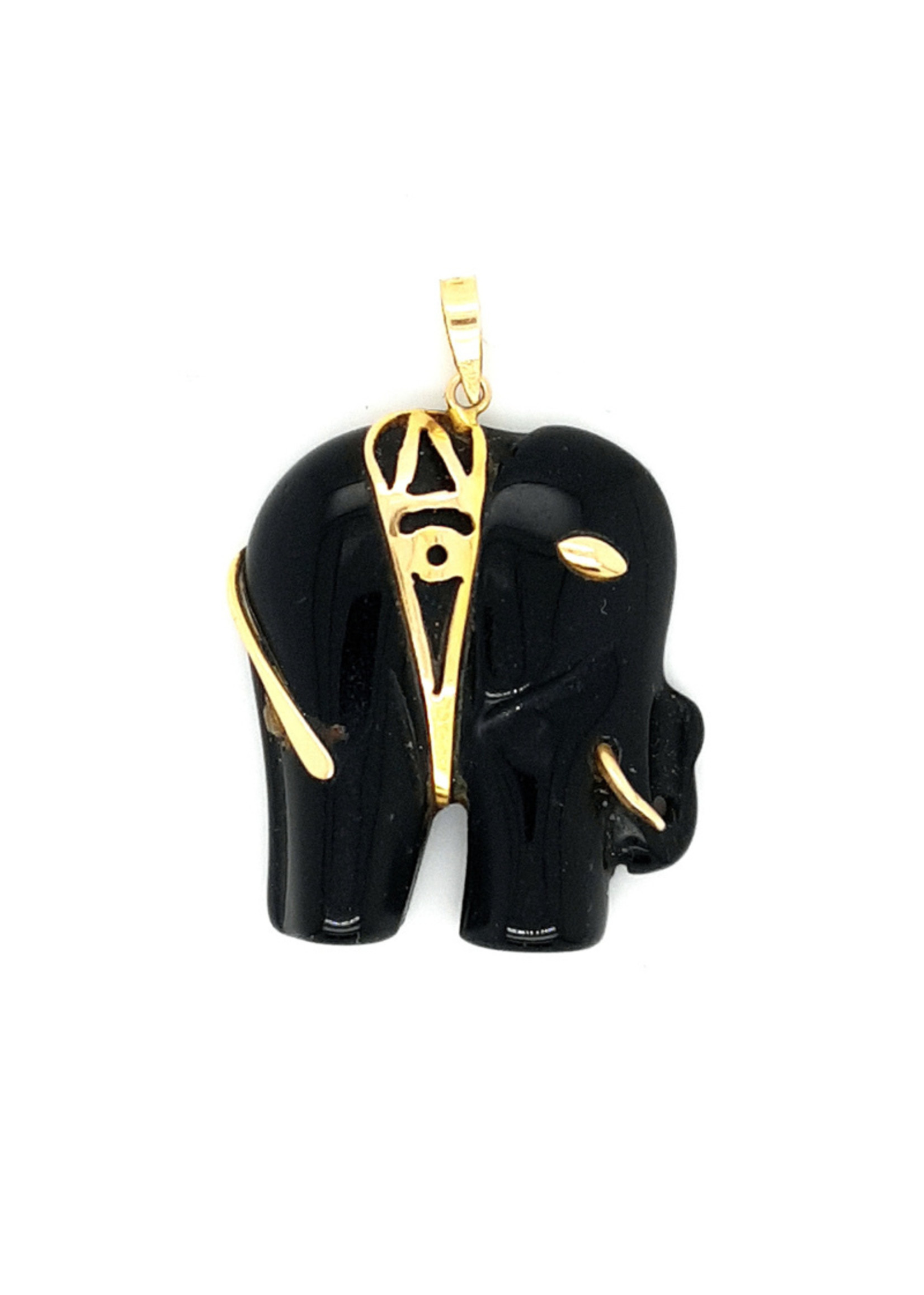 Vintage & Occasion Occasion olifant hanger van onyx