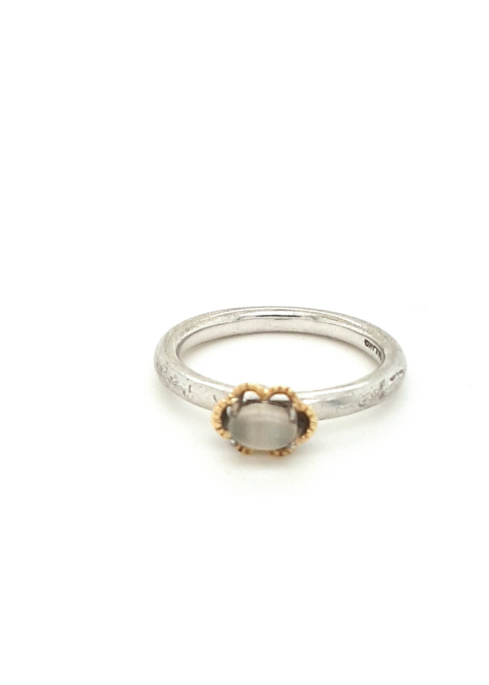 Vintage & Occasion Occasion zilveren ring met aquamarijn