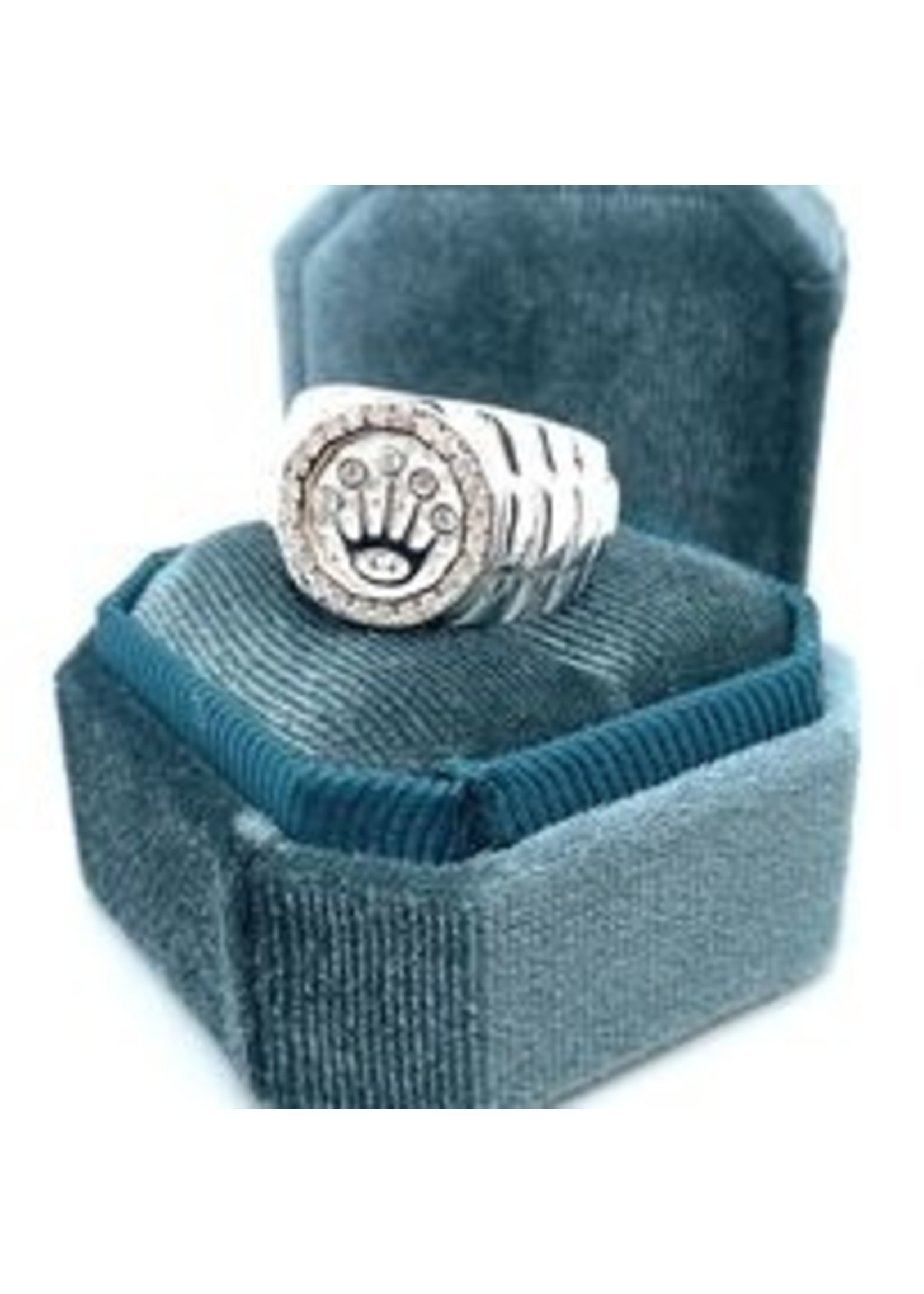 Vintage & Occasion Zilveren Crown Collection heren zegelring