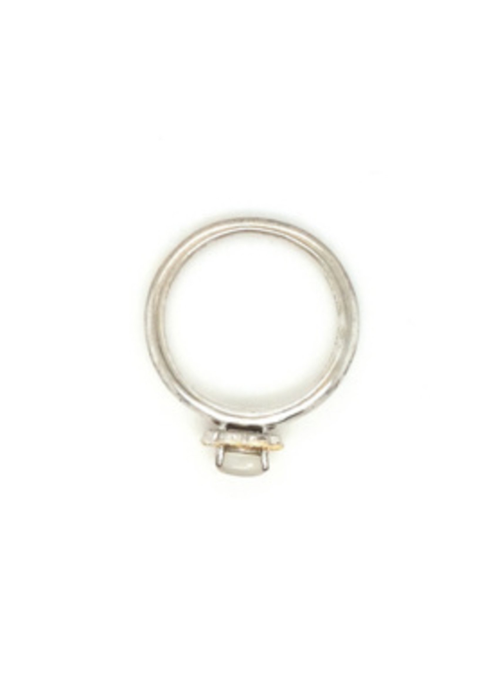 Vintage & Occasion Occasion zilveren ring met aquamarijn