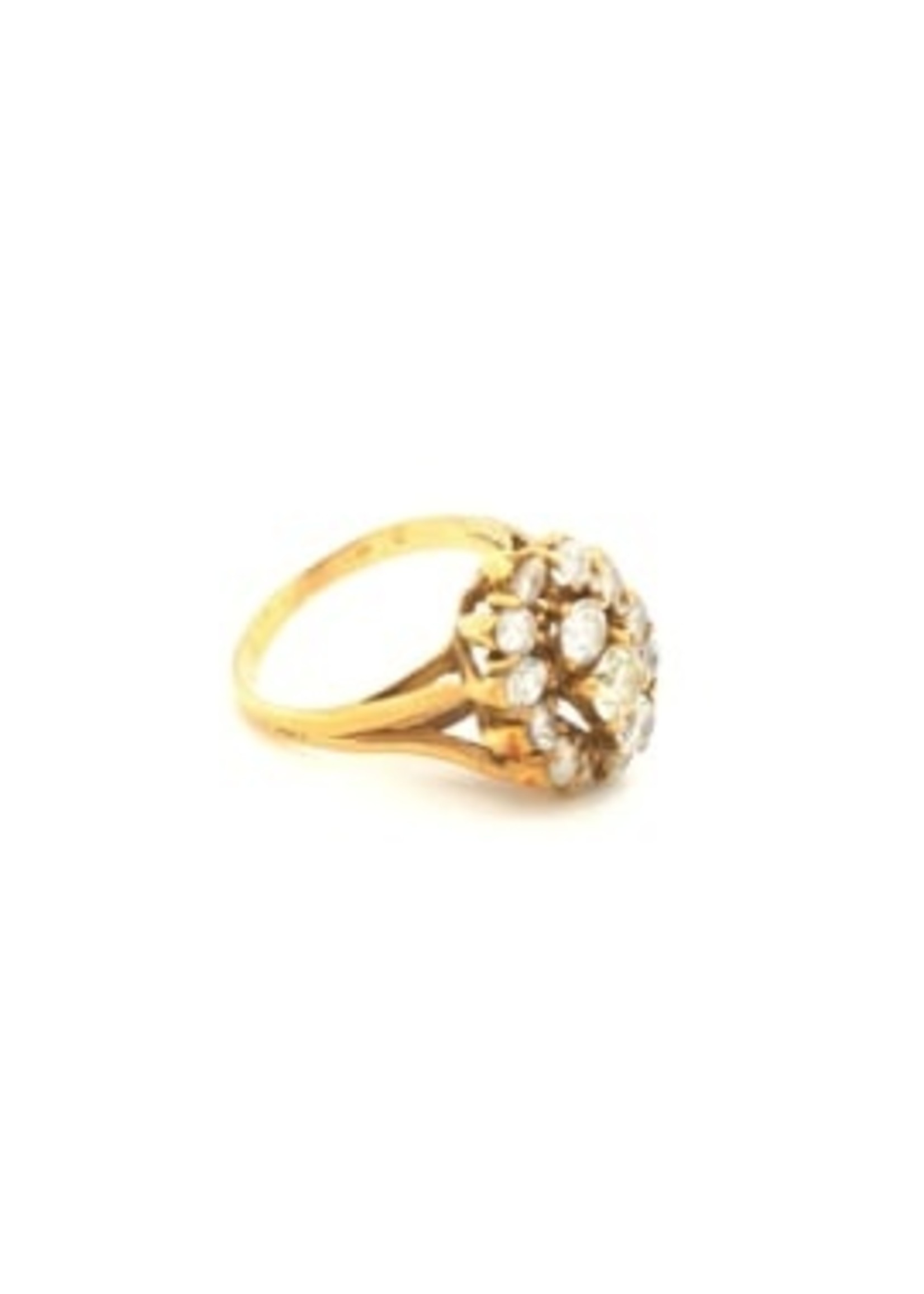 Vintage & Occasion Occasion ovale entouragering met 1.95 ct diamant