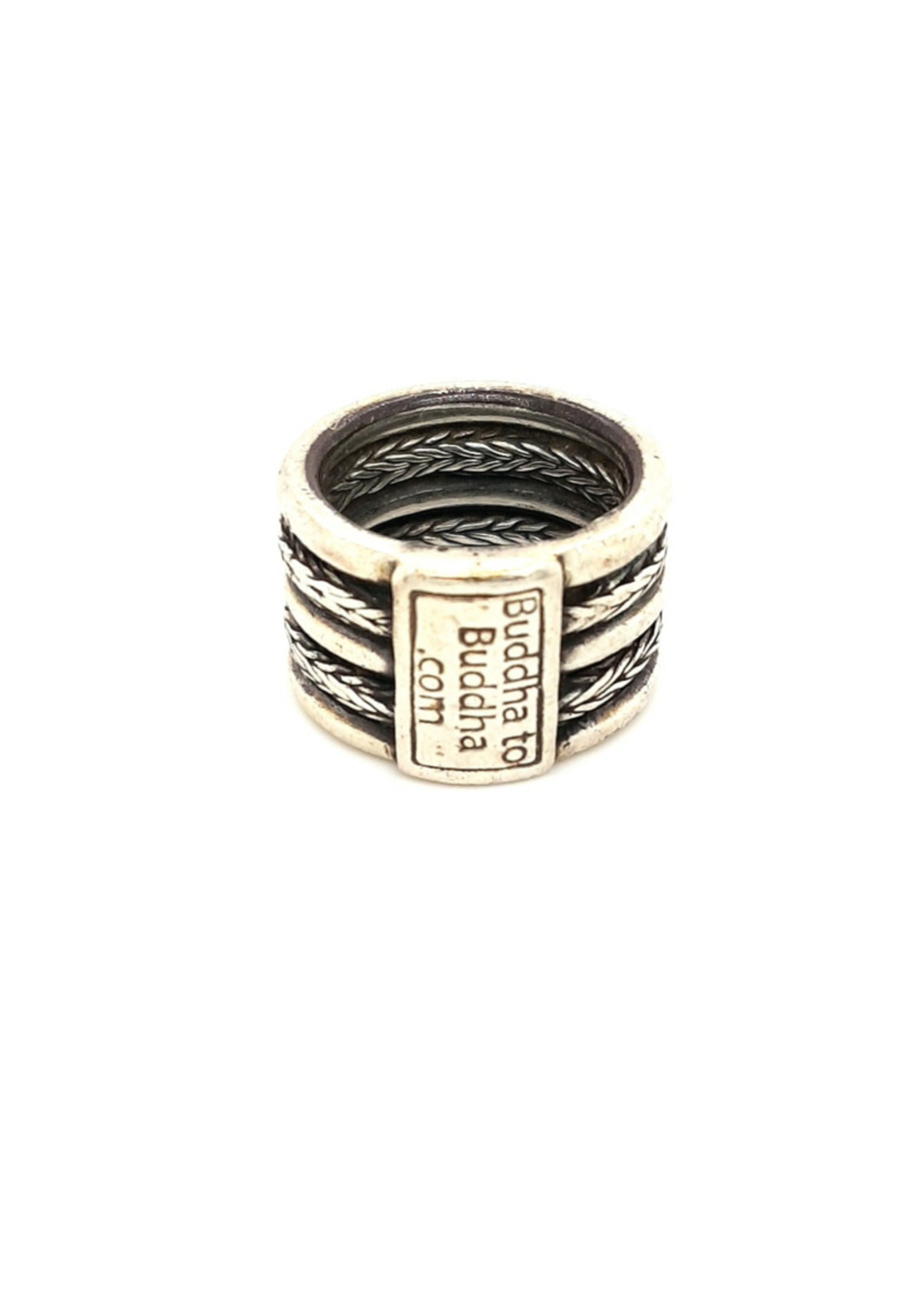 Vintage & Occasion Occasion zilveren Buddha to Buddha ring model 'Ellen'