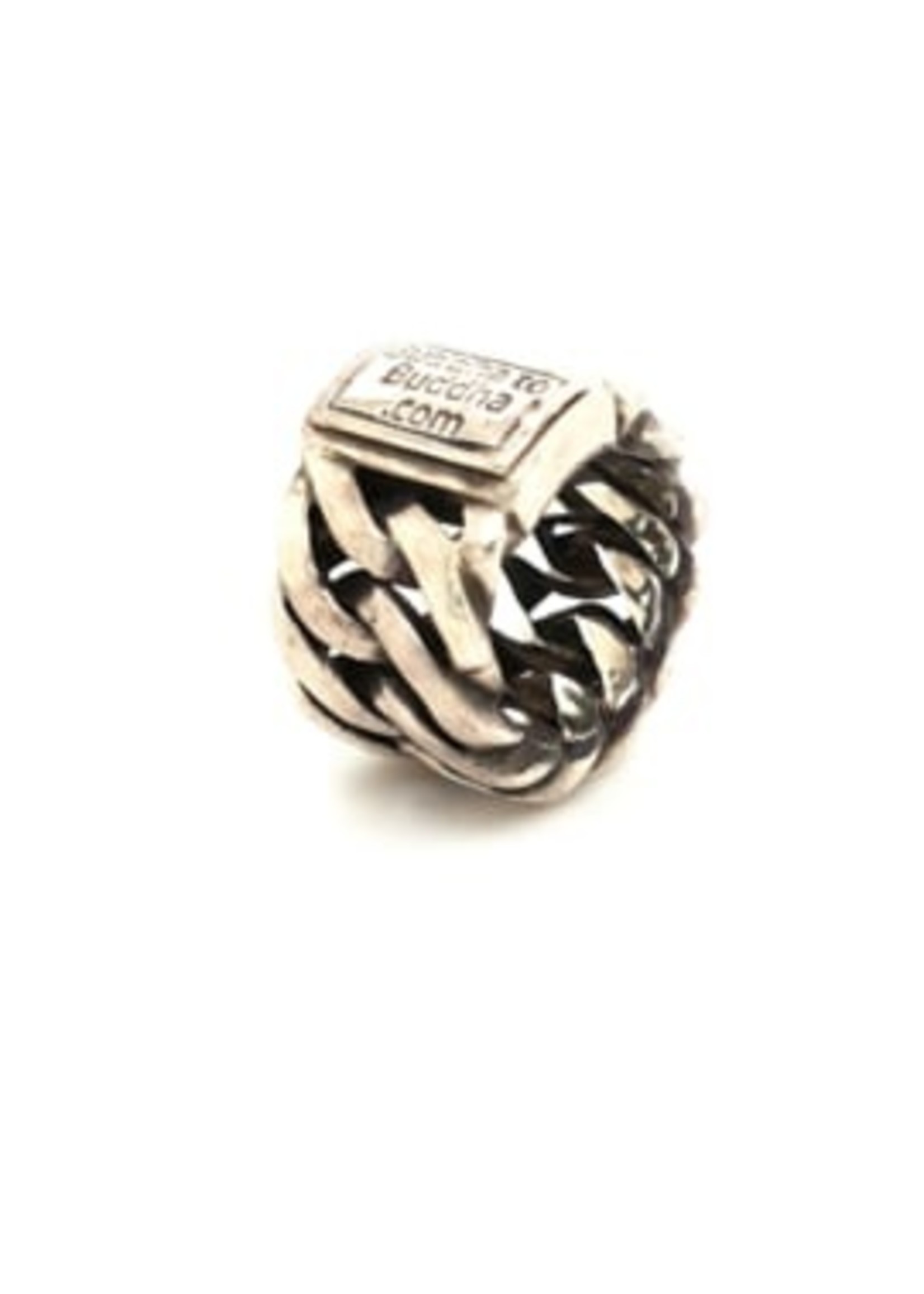 Vintage & Occasion Occasion zilveren Buddha to Buddha ring, model 'Chain'