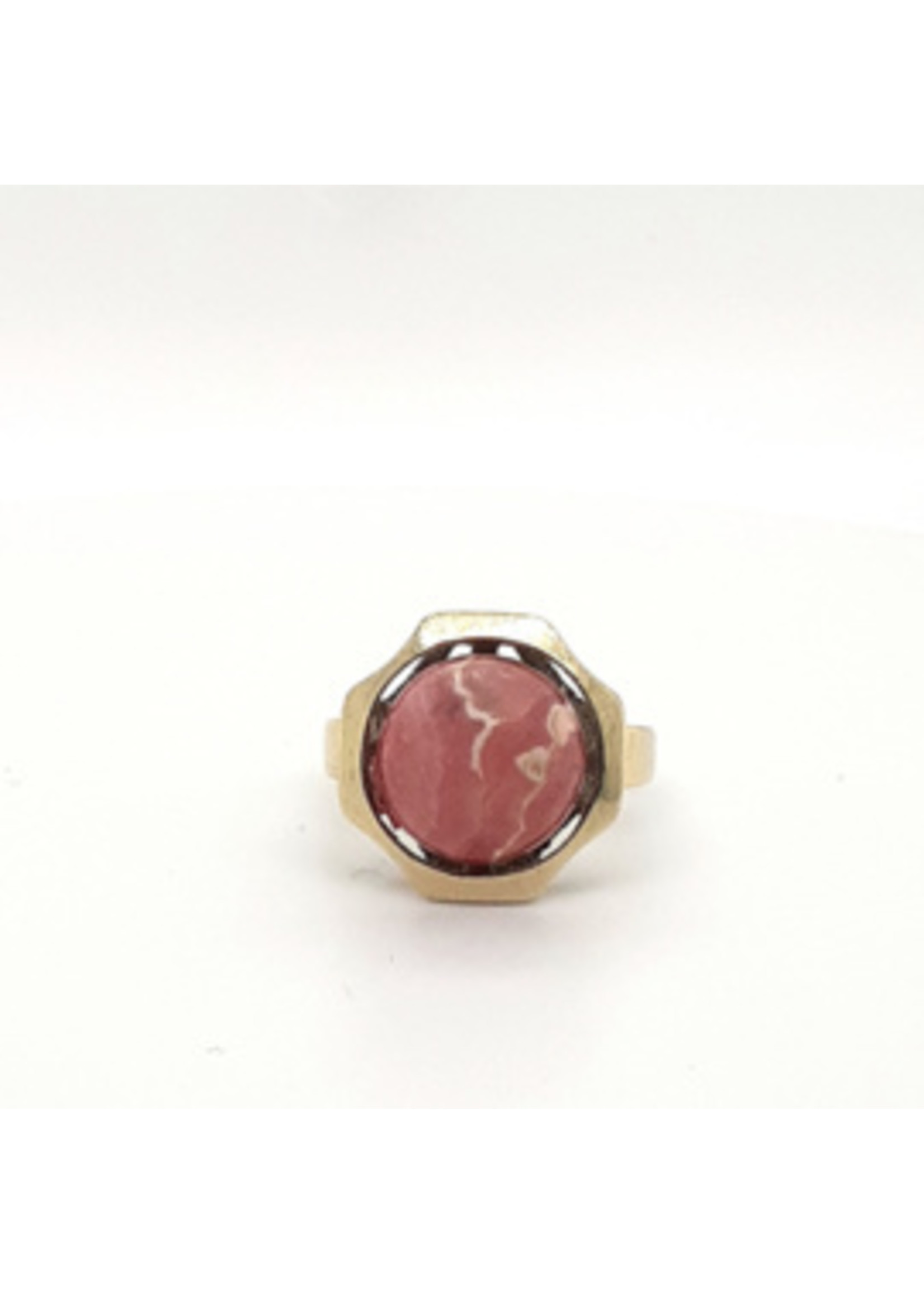 Vintage & Occasion Occasion ring met roze edelsteen Rhodochrosiet