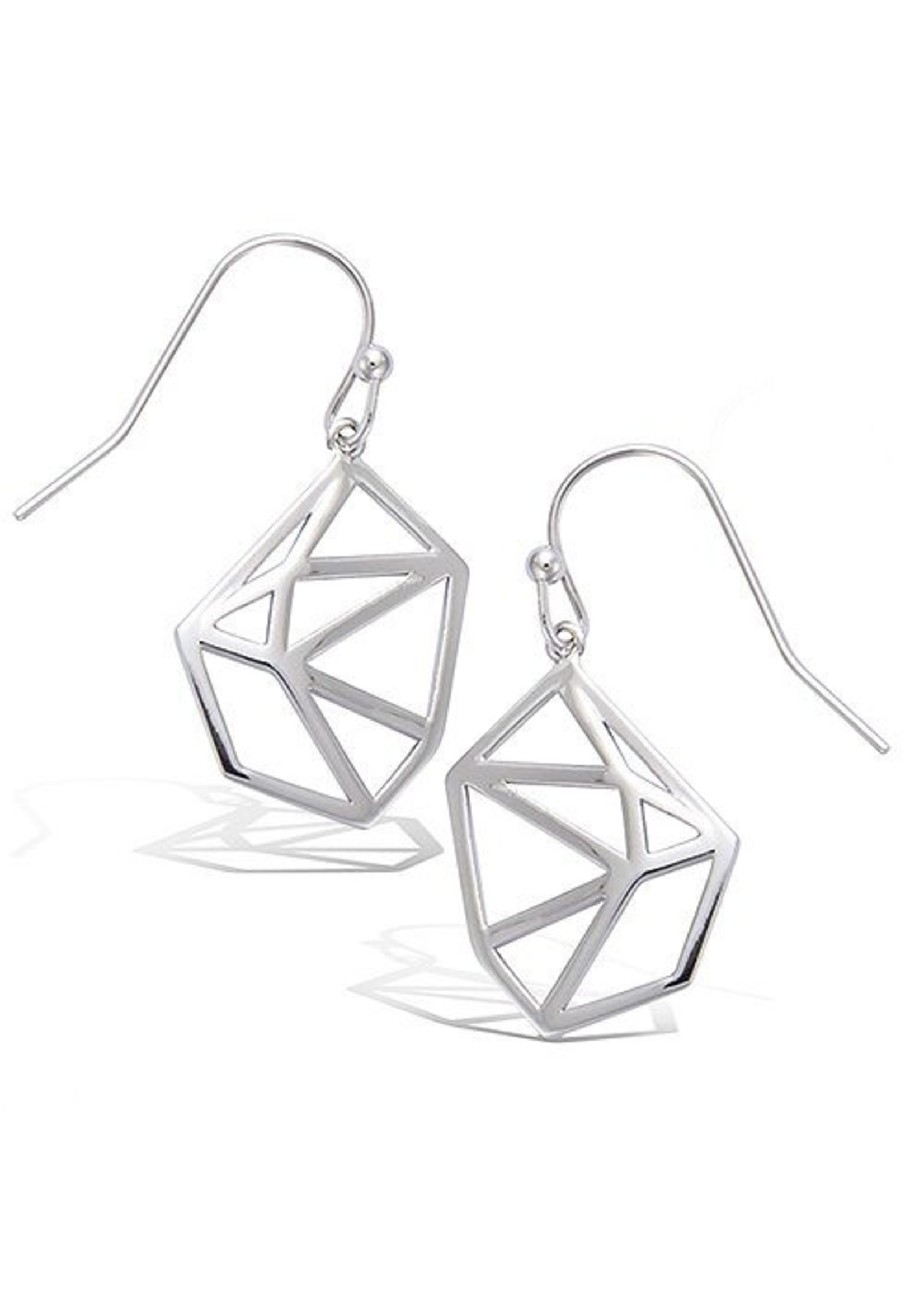 Cataleya jewels Cataleya Jewels AG925 Origami Zilveren Oorbellen