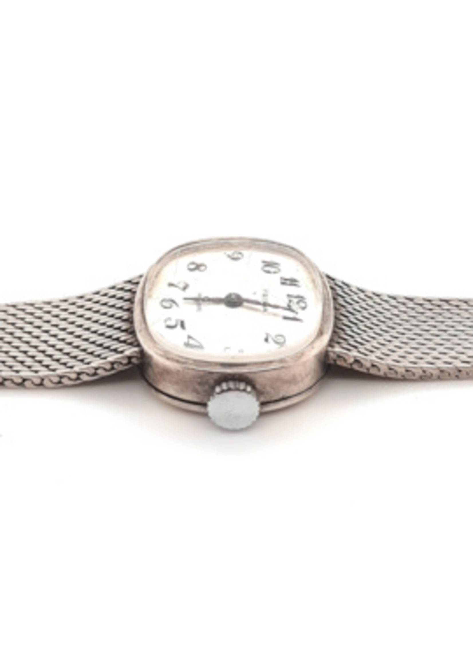 Vintage & Occasion Occasion zilveren Prisma Incabloc horloge