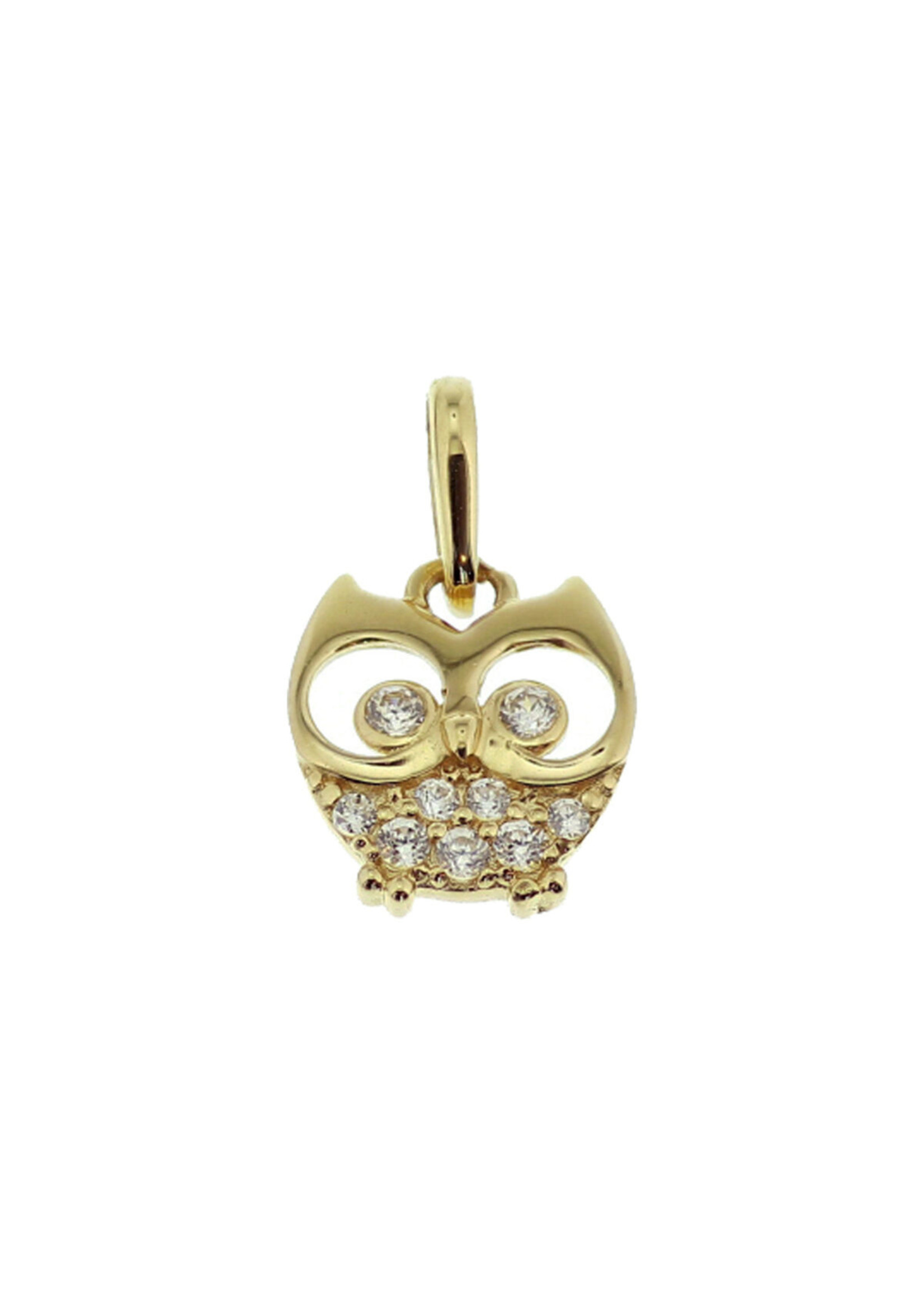 Cataleya jewels Cataleya Jewels Hanger Uil Zirkonia Goud