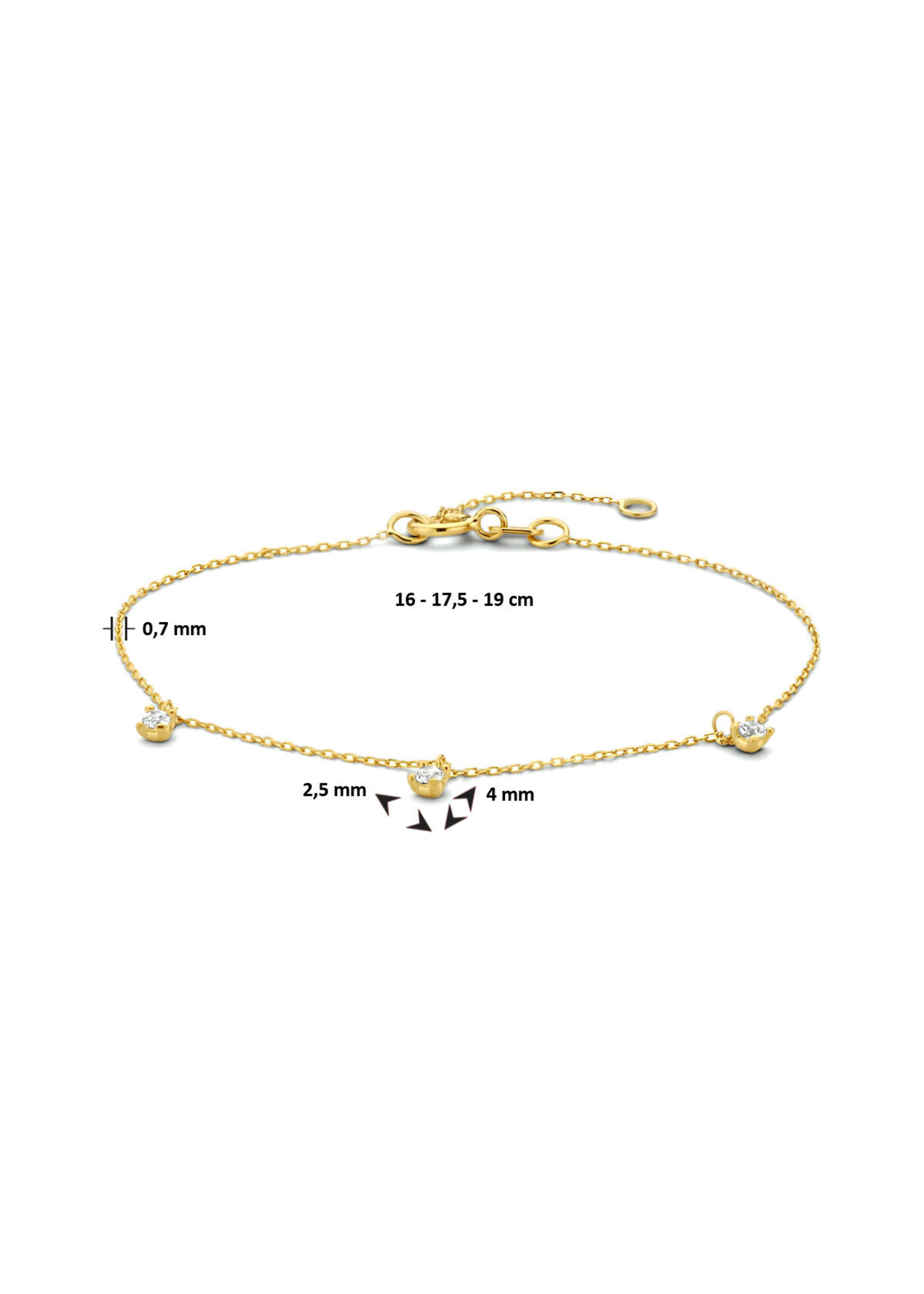 Cataleya jewels Cataleya Jewels Armband Zirkonia 0,7 mm 16 – 17,5 – 19 cm