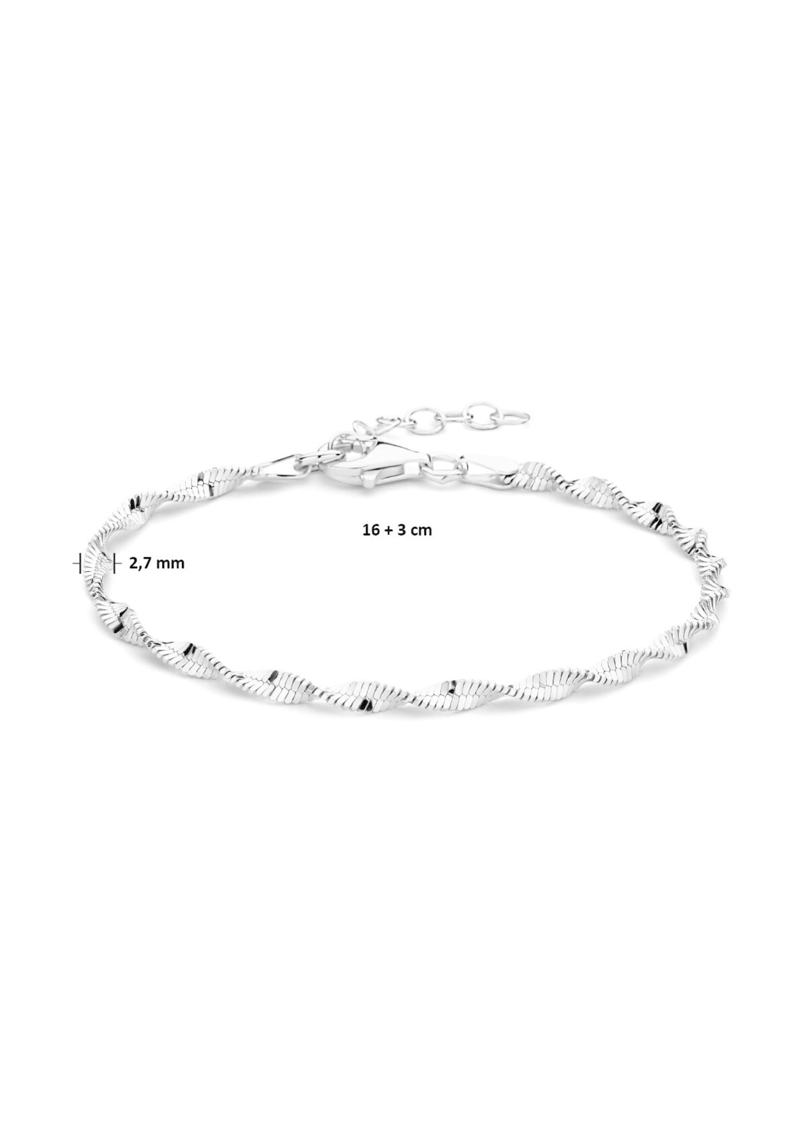 Cataleya jewels Cataleya Jewels Armband 2,7 mm 16 + 3 cm Zilver