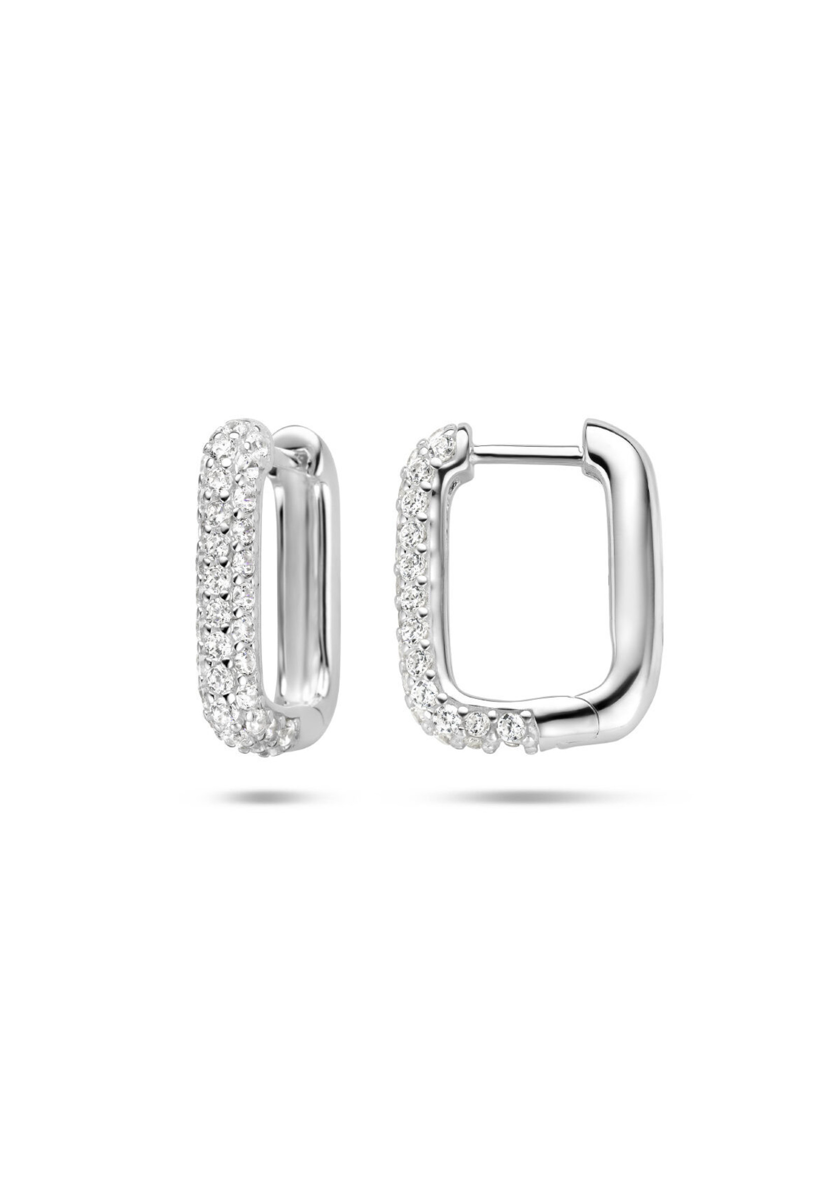 Cataleya jewels Cataleya Jewels Klapoorringen Zirkonia Zilver