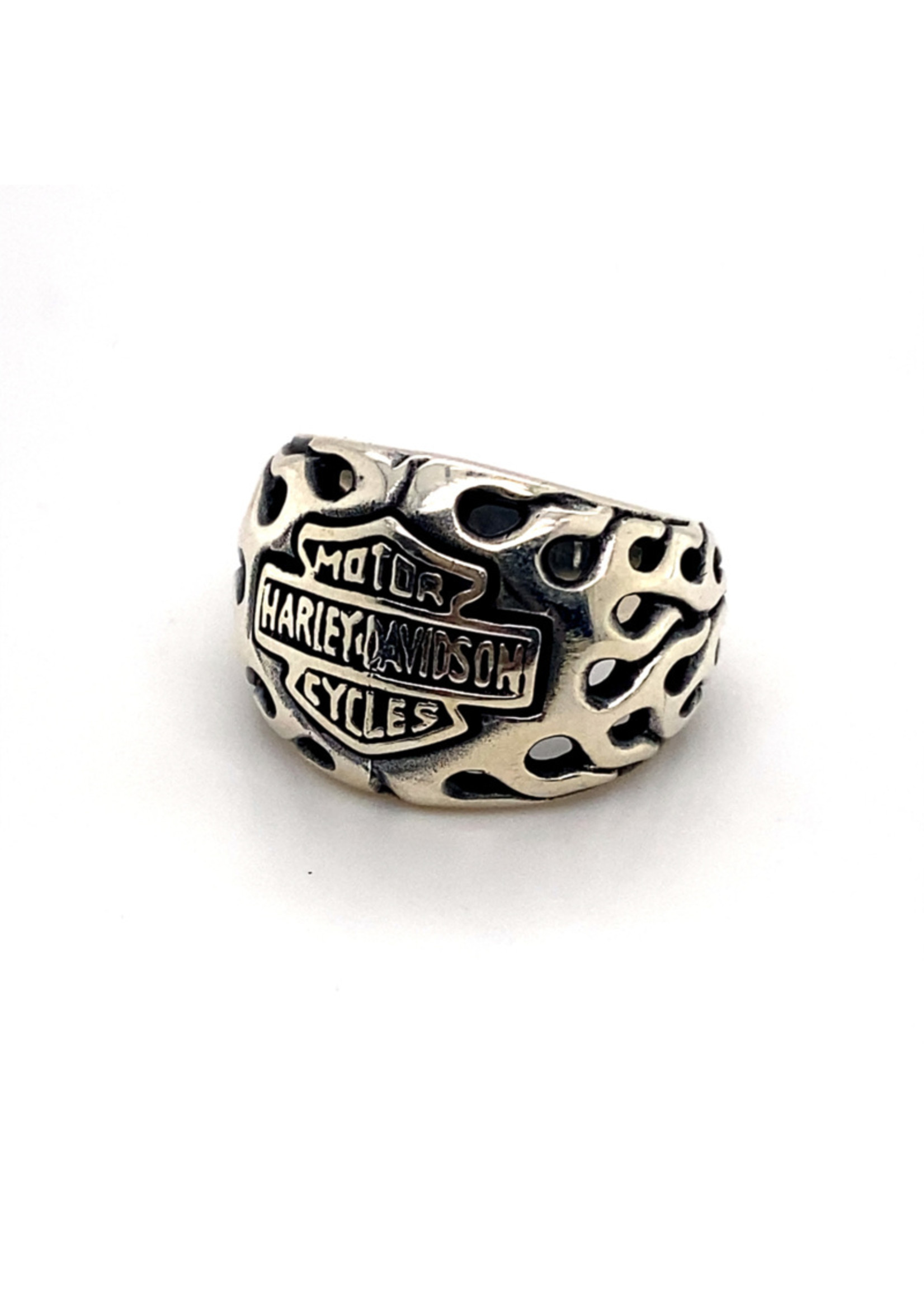 Vintage & Occasion Zilveren Harley Davidson ring