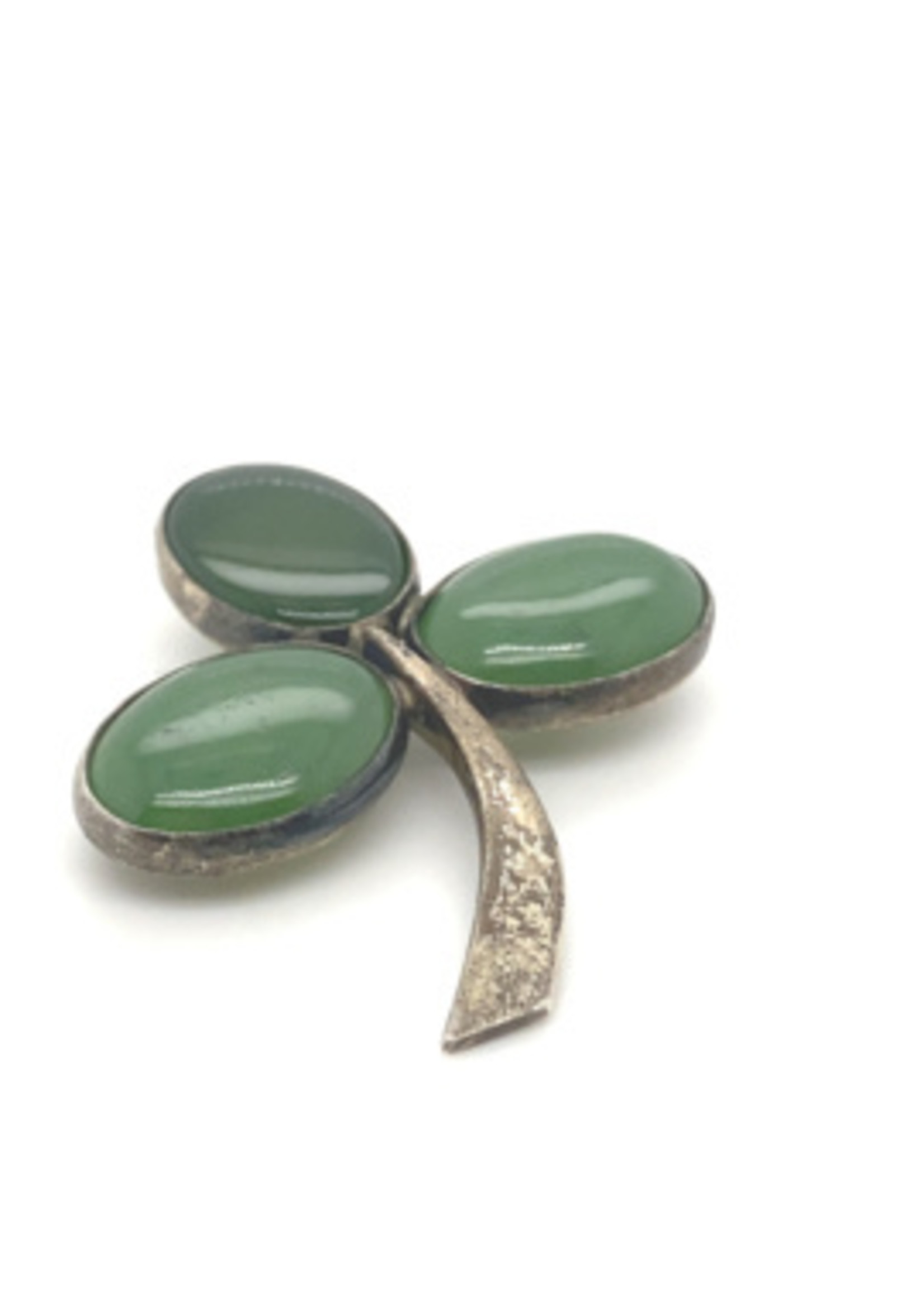 Vintage & Occasion Occasion broche klaver ☘️ zilver