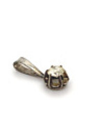 Vintage & Occasion Occasion witgouden solitair hanger diamant 0.40ct SI-H