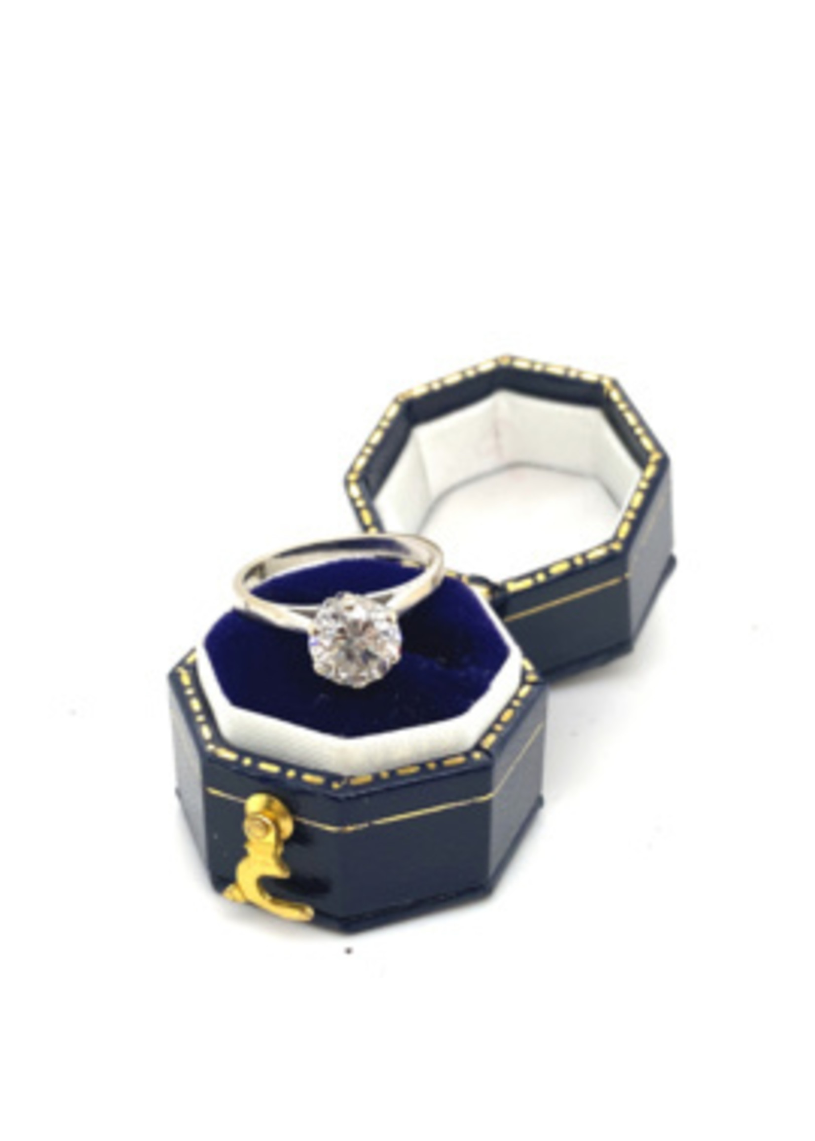 Vintage & Occasion Occasion witgouden solitair ring met diamant 1.30ct SI1-N/P