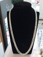 Vintage & Occasion Occasion lang mintgroen parelcollier