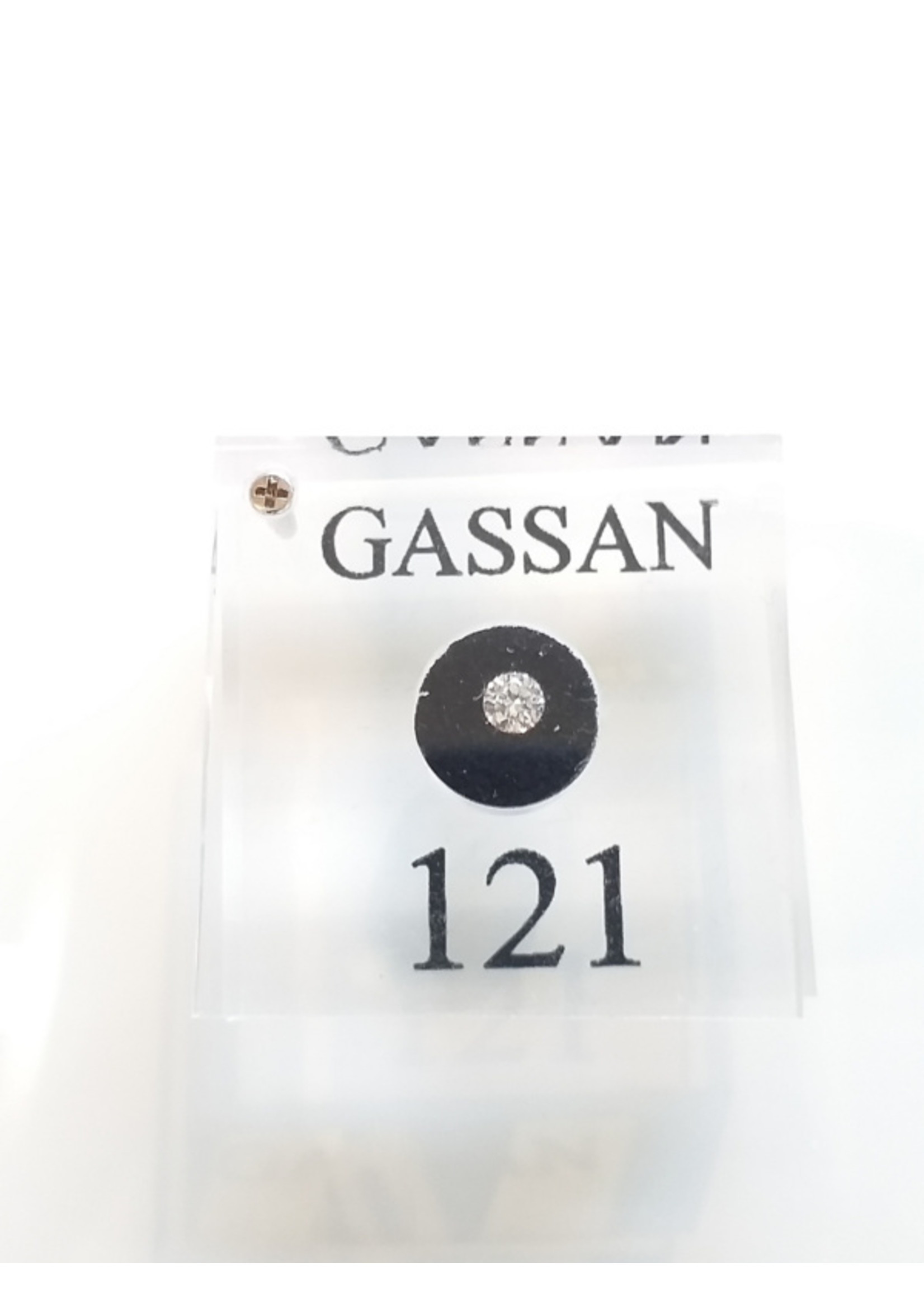 Vintage & Occasion HRD Diamant Gassan 121- 0.13 ct SI2/G