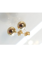 Vintage & Occasion Occasion gouden bolletjes oorbellen 7mm