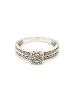 Vintage & Occasion Occasion ring bezet met diamantjes