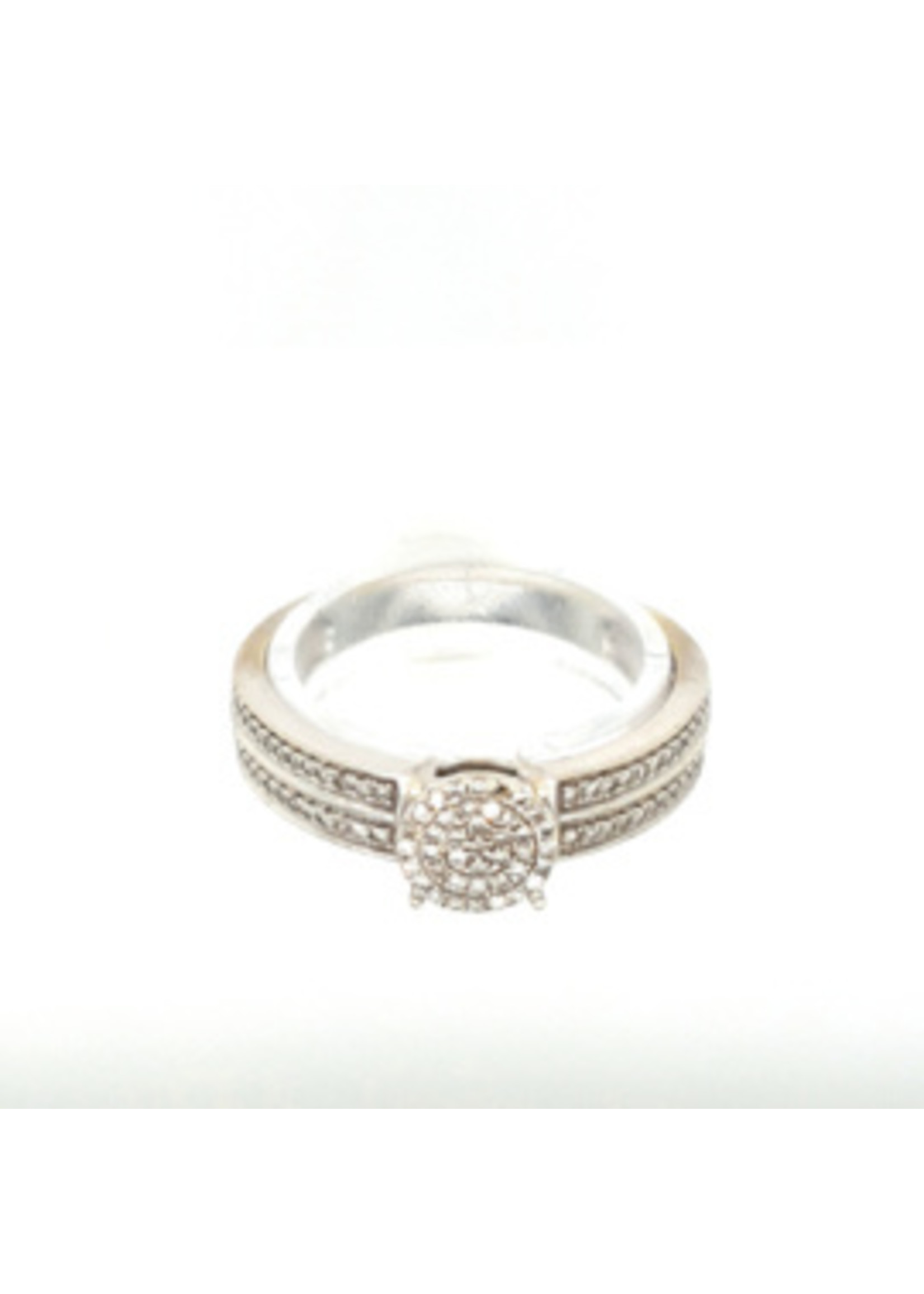 Vintage & Occasion Occasion ring bezet met diamantjes