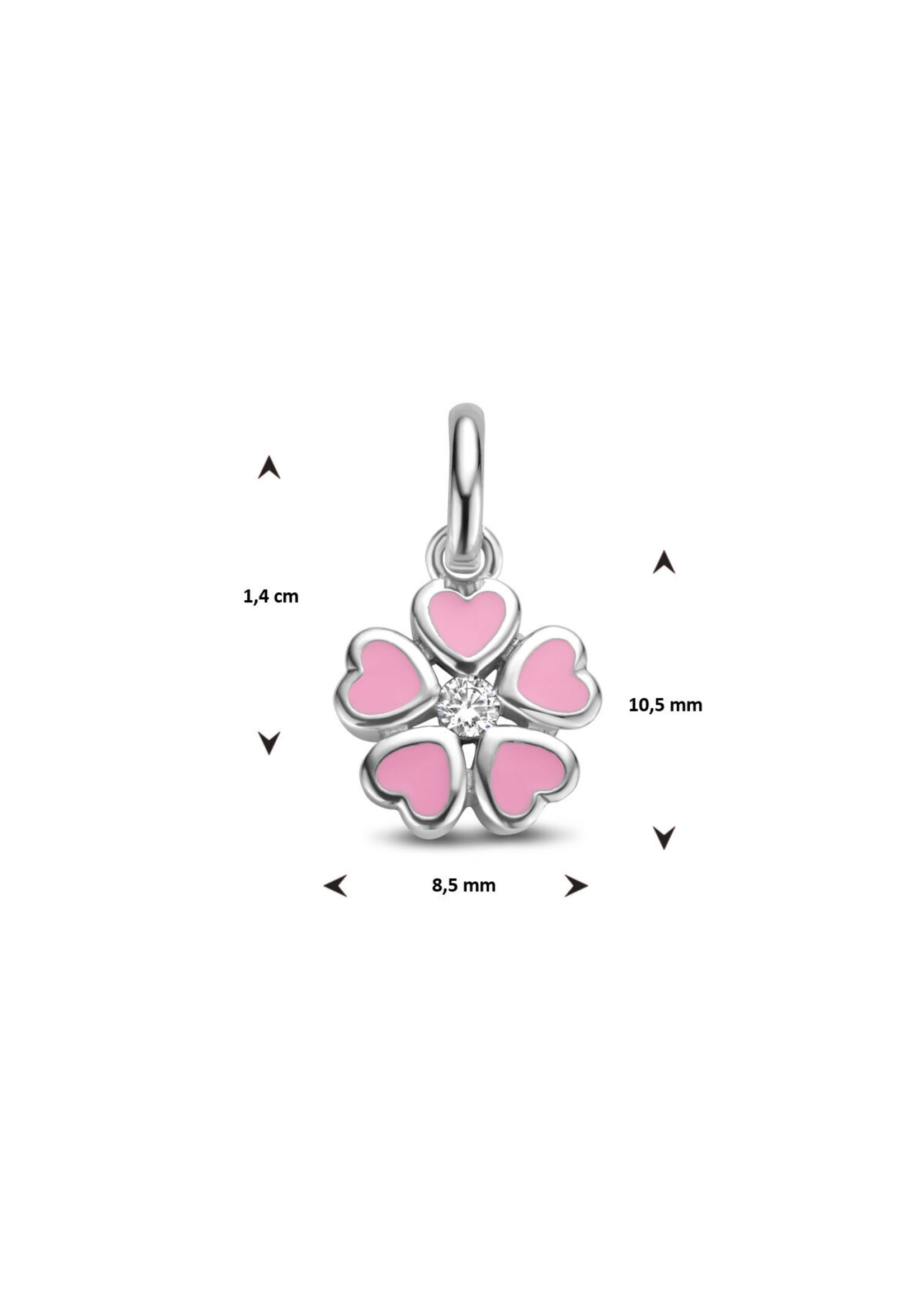 Cataleya jewels Cataleya Jewels Hanger Bloem Zirkonia Zilver