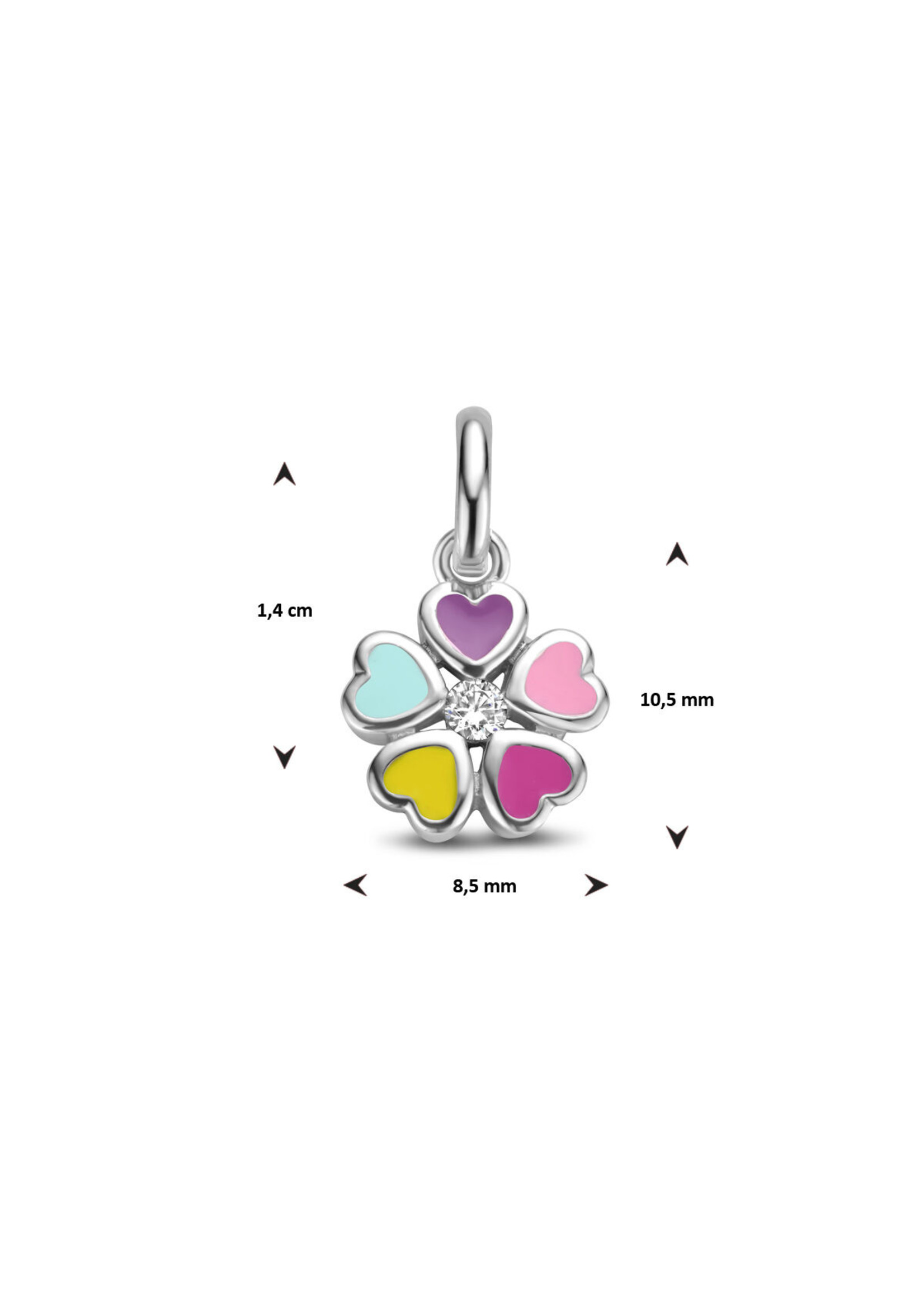 Cataleya jewels Cataleya Jewels Hanger Bloem Zirkonia Zilver