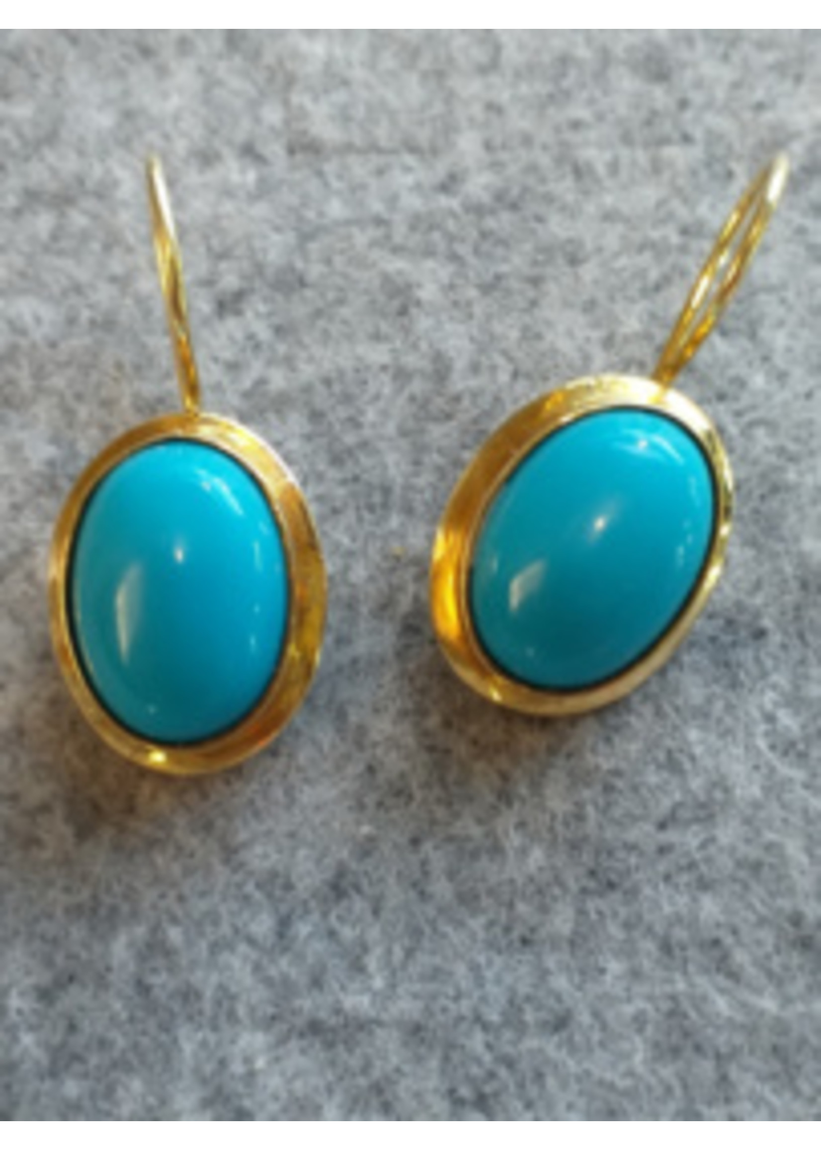 Vintage & Occasion Occasion gouden 14k  set met turkoois edelstenen