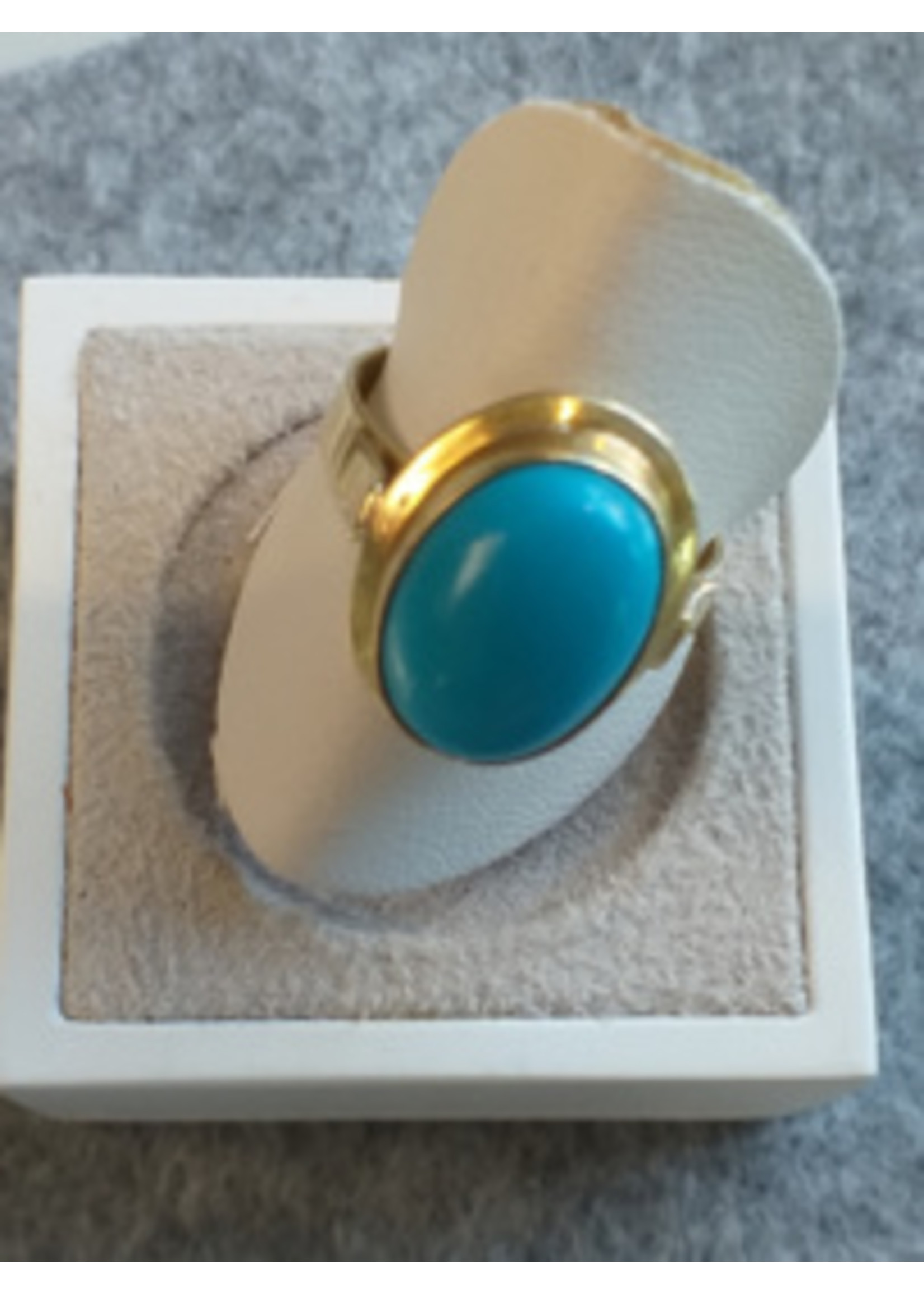 Vintage & Occasion Occasion gouden 14k  set met turkoois edelstenen