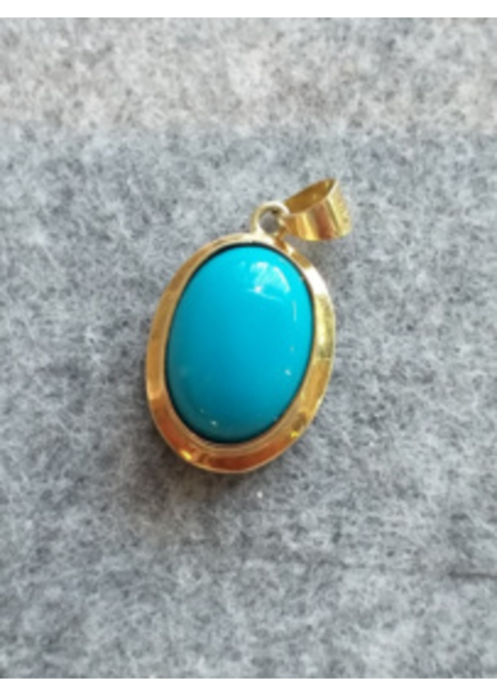 Vintage & Occasion Occasion gouden 14k  set met turkoois edelstenen