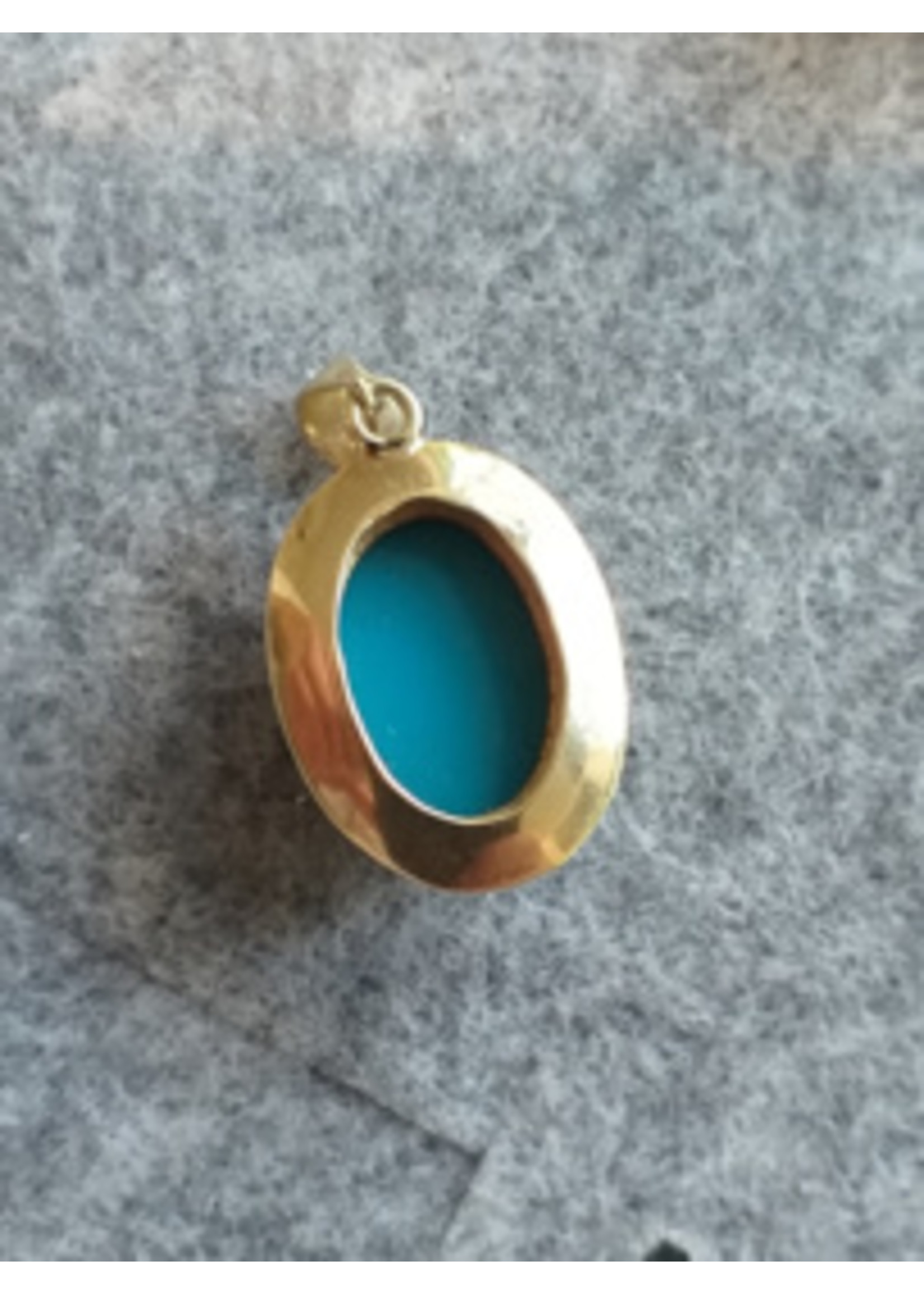 Vintage & Occasion Occasion gouden 14k  set met turkoois edelstenen