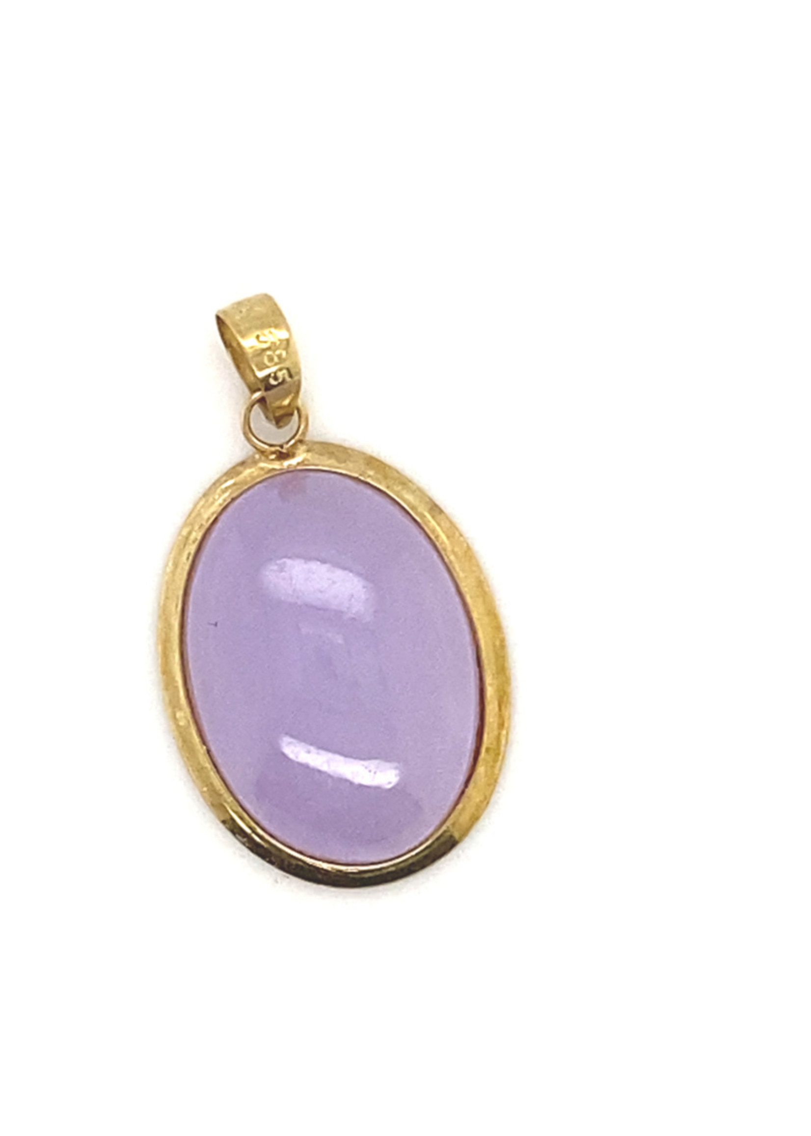 Vintage & Occasion Occasion 14k  gouden hanger met amethist