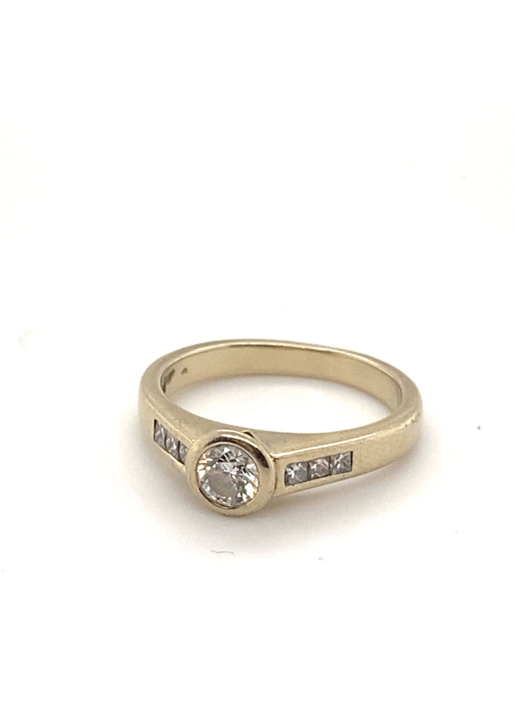 Vintage & Occasion Occasion witgouden ring met diamant 0.63ct