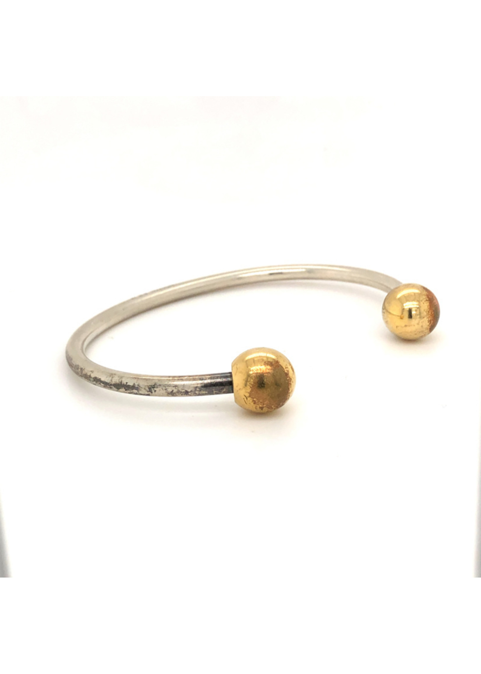 Vintage & Occasion Occasion edelstalen bicolor bangle