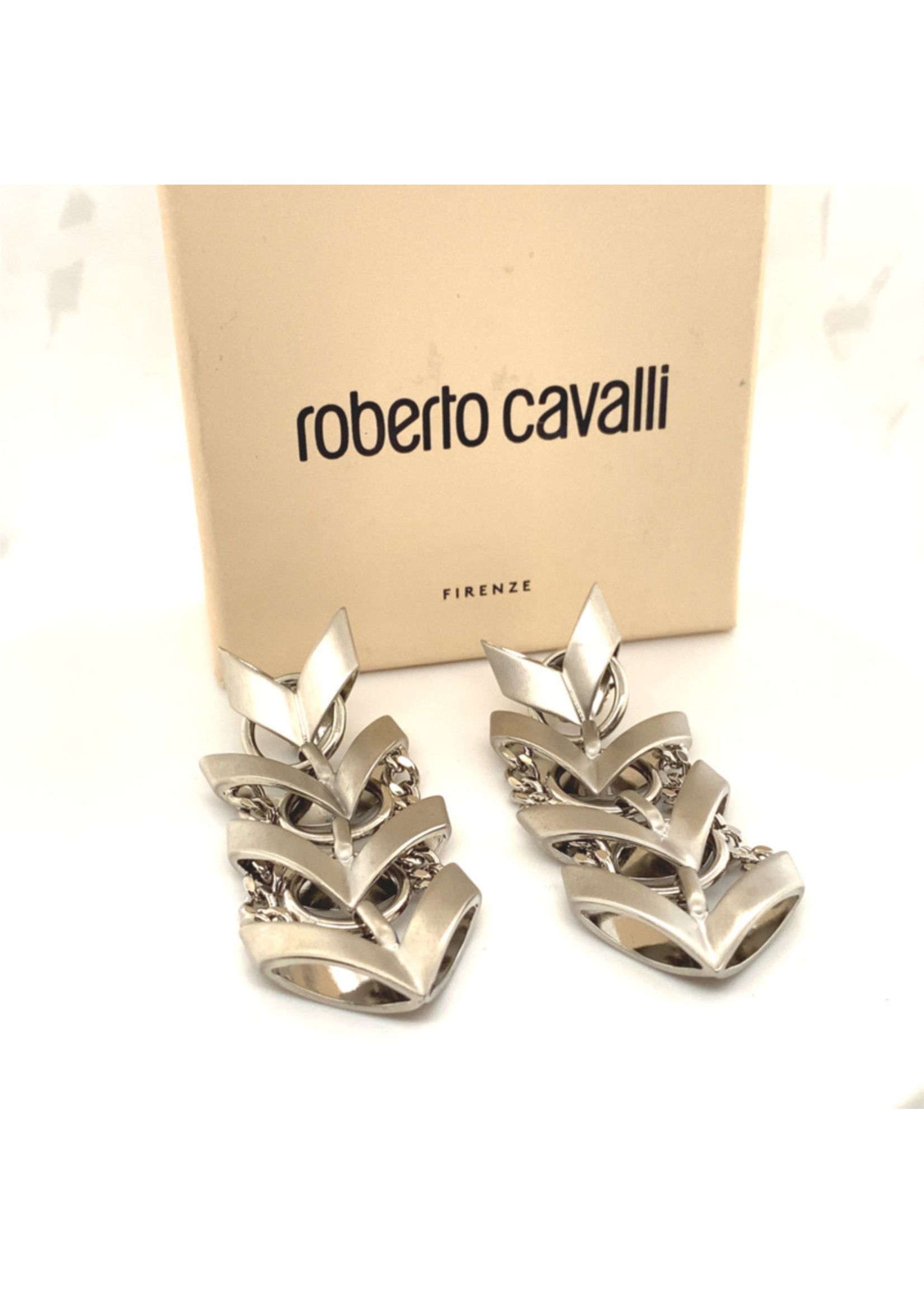 Vintage & Occasion Occasion Roberto Cavalli stalen oorbellen