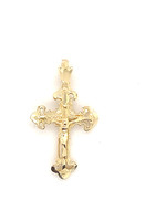 Vintage & Occasion Occasion gouden hanger van een Gotisch kruis
