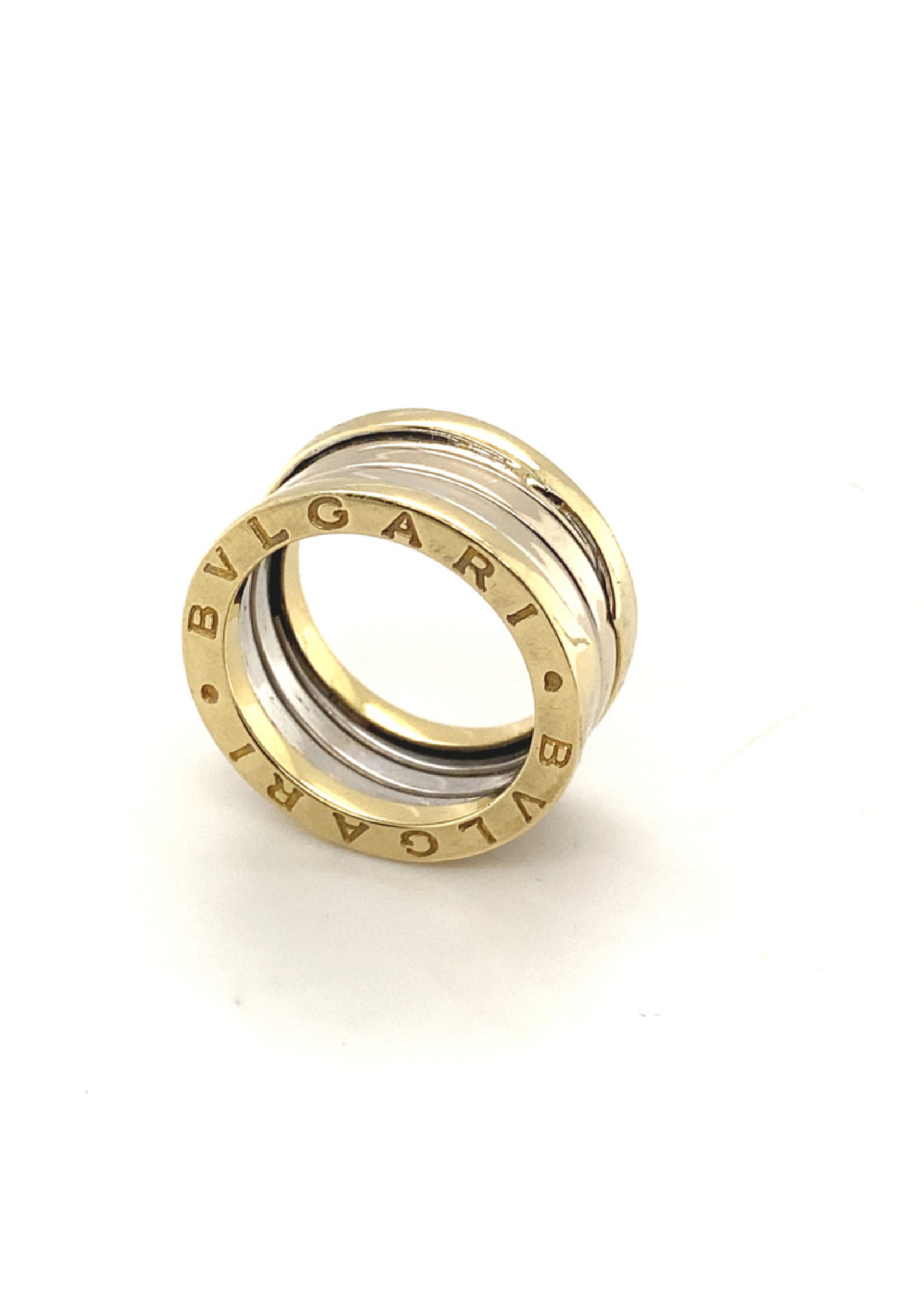 Vintage & Occasion Occasion originele bicolor gouden BVLGARI Zero One ring