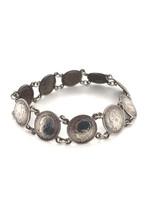 Vintage & Occasion Occasion zilveren Wilhelmina dubbeltjes armband