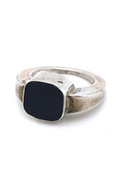 Vintage & Occasion Occasion ring met zwarte onyx edelsteen