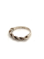 Vintage & Occasion Occasion zilveren ring met vaste koordschakel/ rope