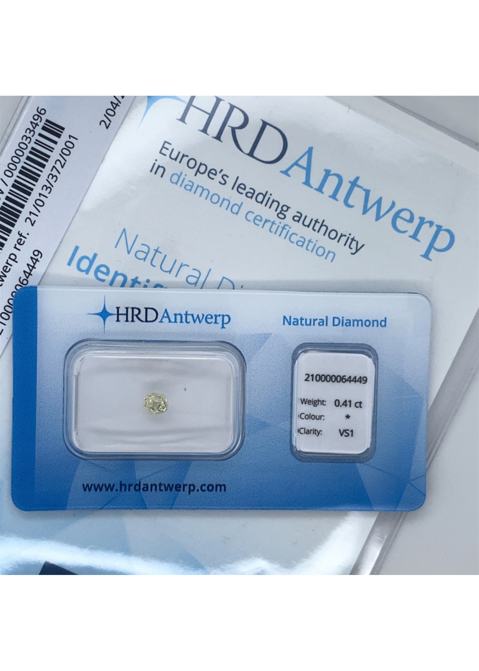 Vintage & Occasion Natuurlijke diamant - 0.41 ct  Cushion gefacetteerd slijpsel