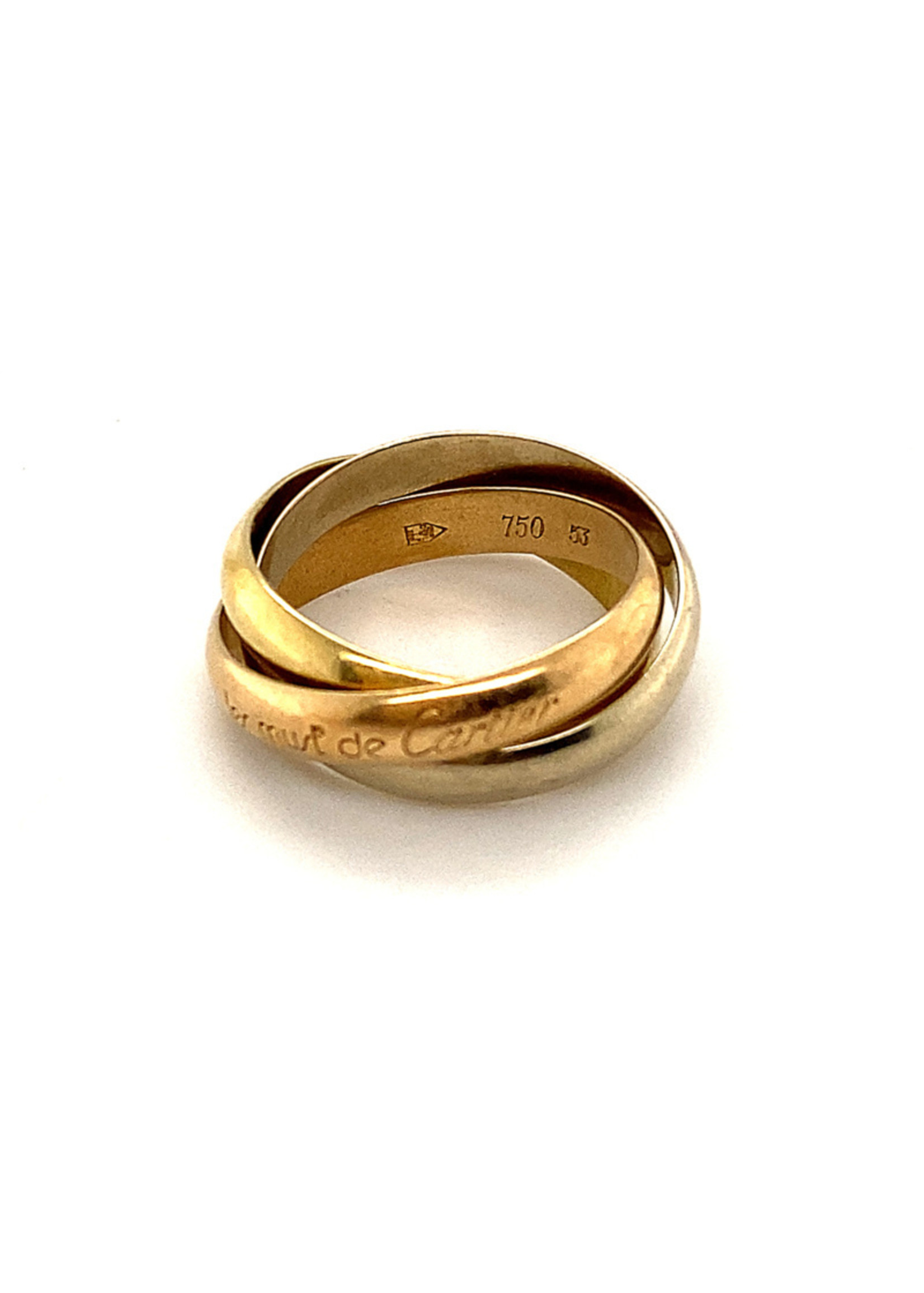 Vintage & Occasion Occasion tricolor gouden Le must de Cartier trinity ring