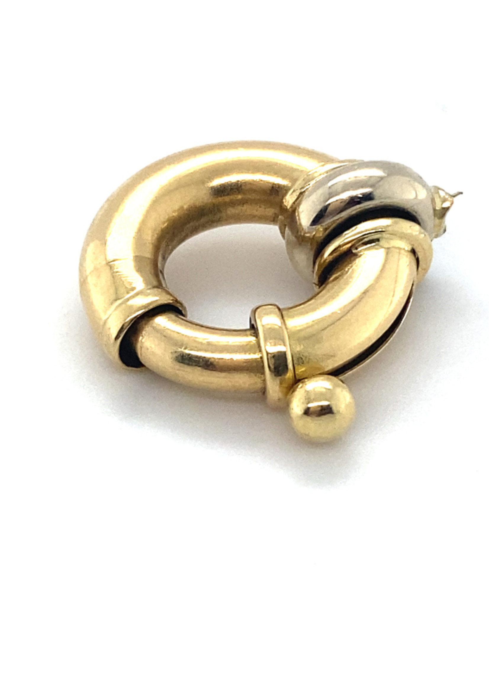 Vintage & Occasion Occasion bicolor gouden veerring 21,5mm