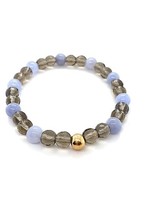 Cataleya jewels Cataleya armband met chalcedoon, rookkwarts en goud