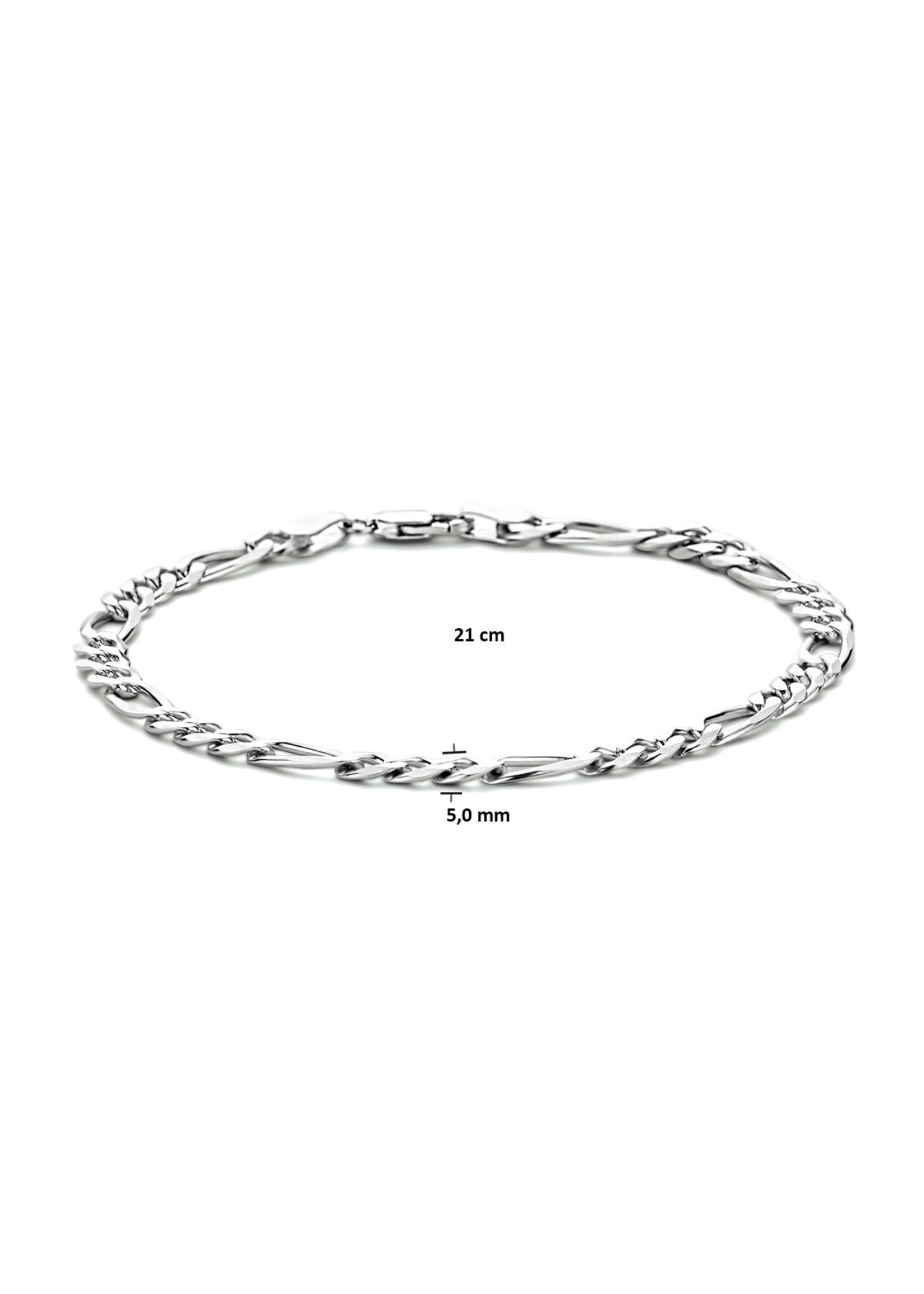 Cataleya jewels Cataleya Jewels Armband Figaro 5,0 mm 21 cm Zilver