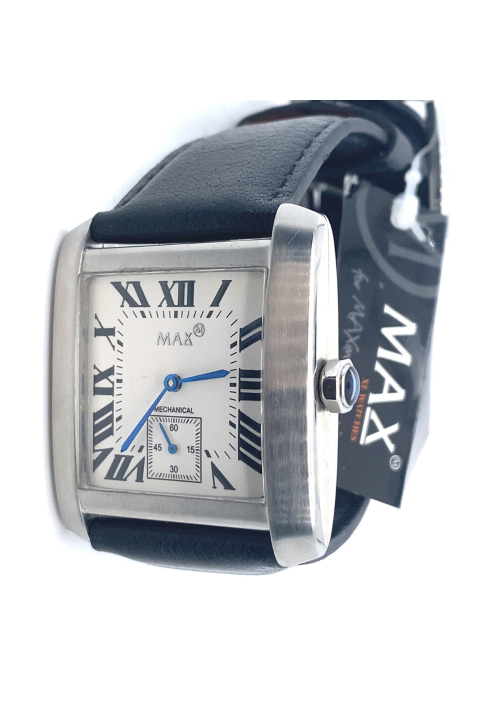 Vintage & Occasion Max XL Watches polshorloge dubbelzijdig, zwart en wit