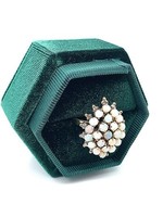 Vintage & Occasion Vintage & Occasion geelgouden ring met Ethiopisch opaal
