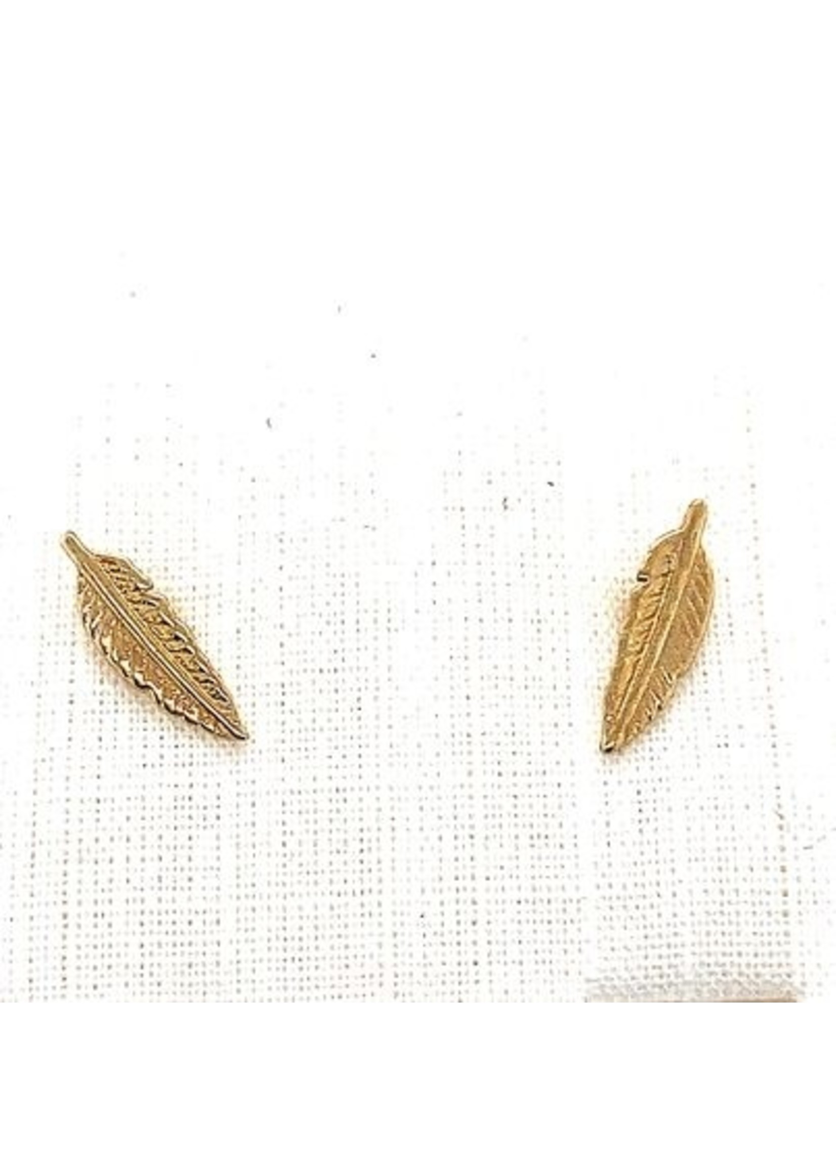 Cataleya jewels Gouden blaadjes oorknoppen